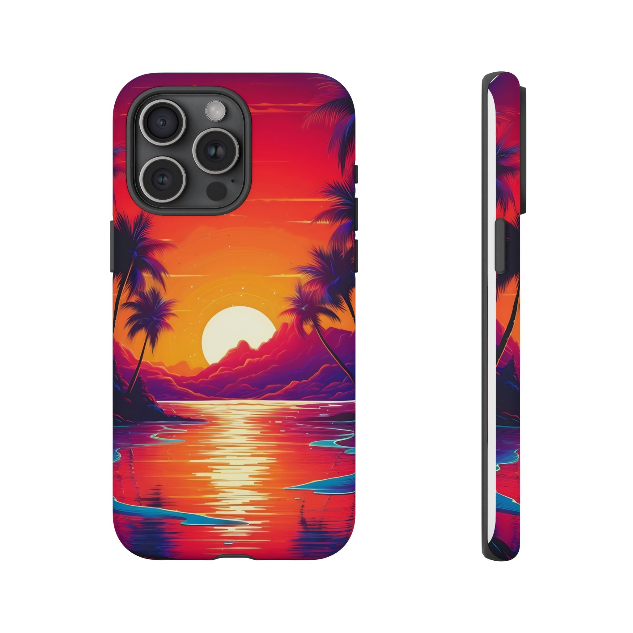 Sunset Beach Hexagon iPhone Case