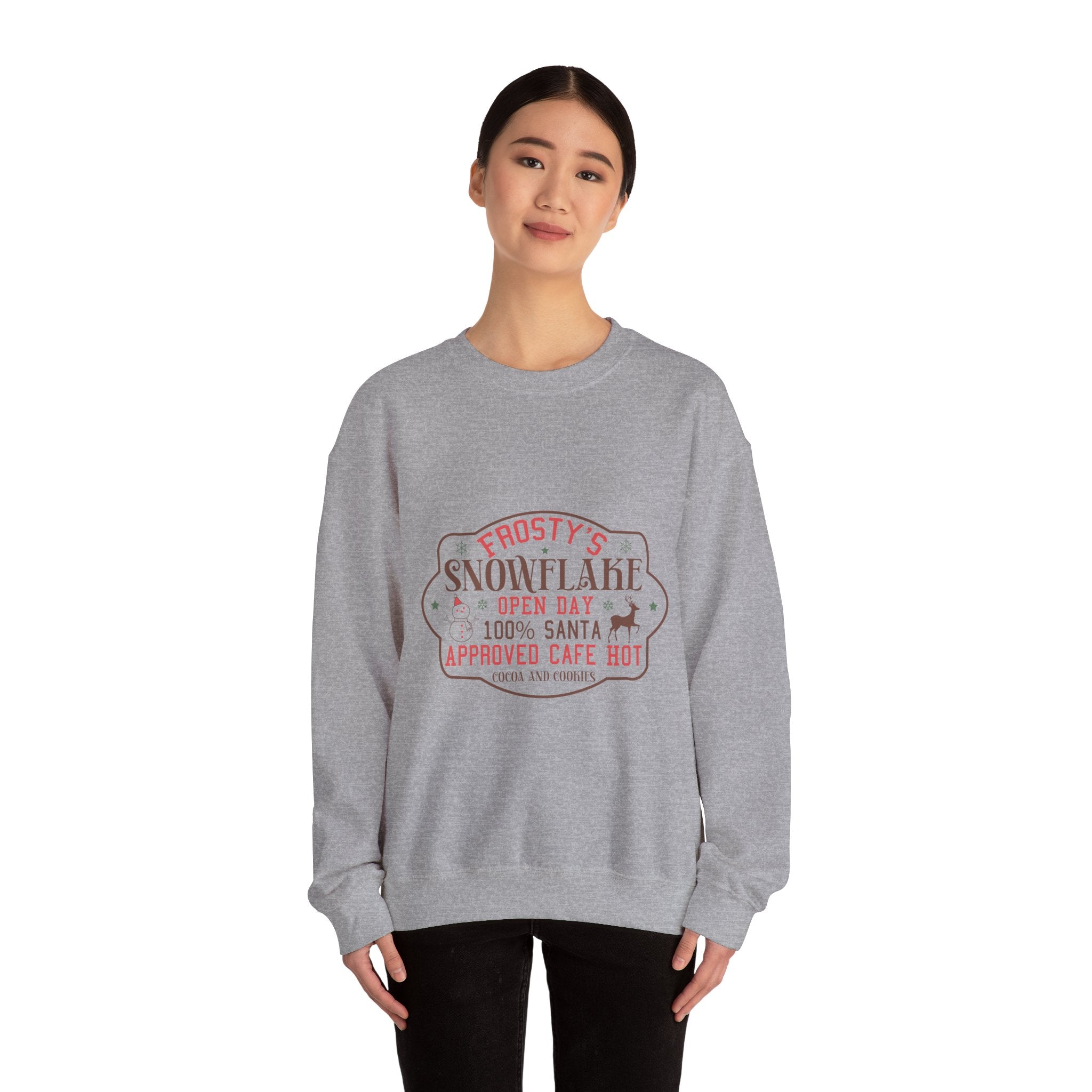 Frosty's Snowflake Cafe Christmas Sweatshirt