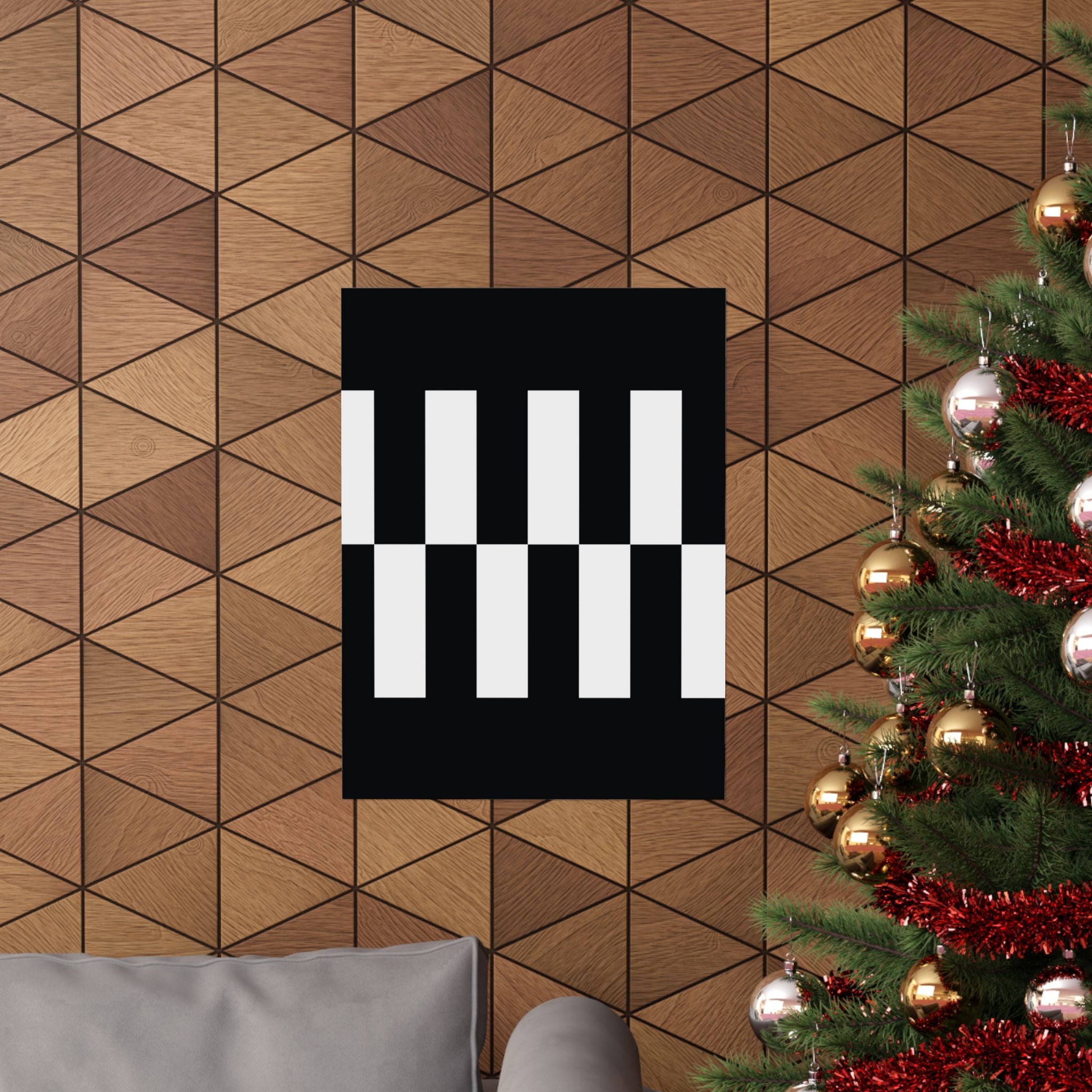 Classic Checkerboard Vertical Poster