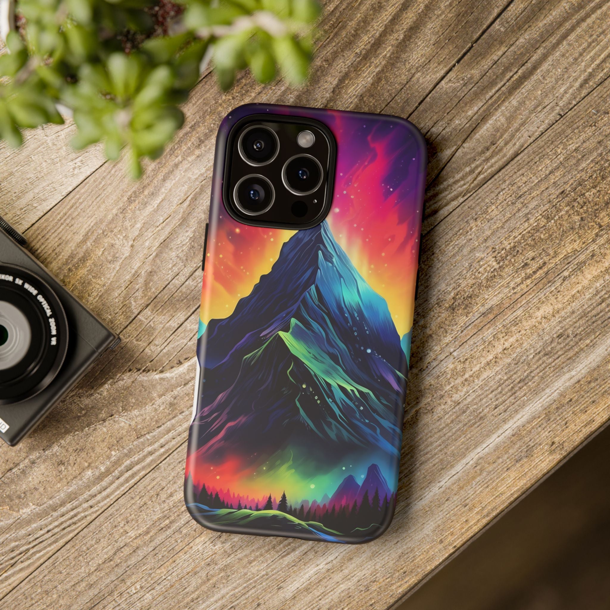 Cosmic Mountain iPhone Case - Hexagon Stone