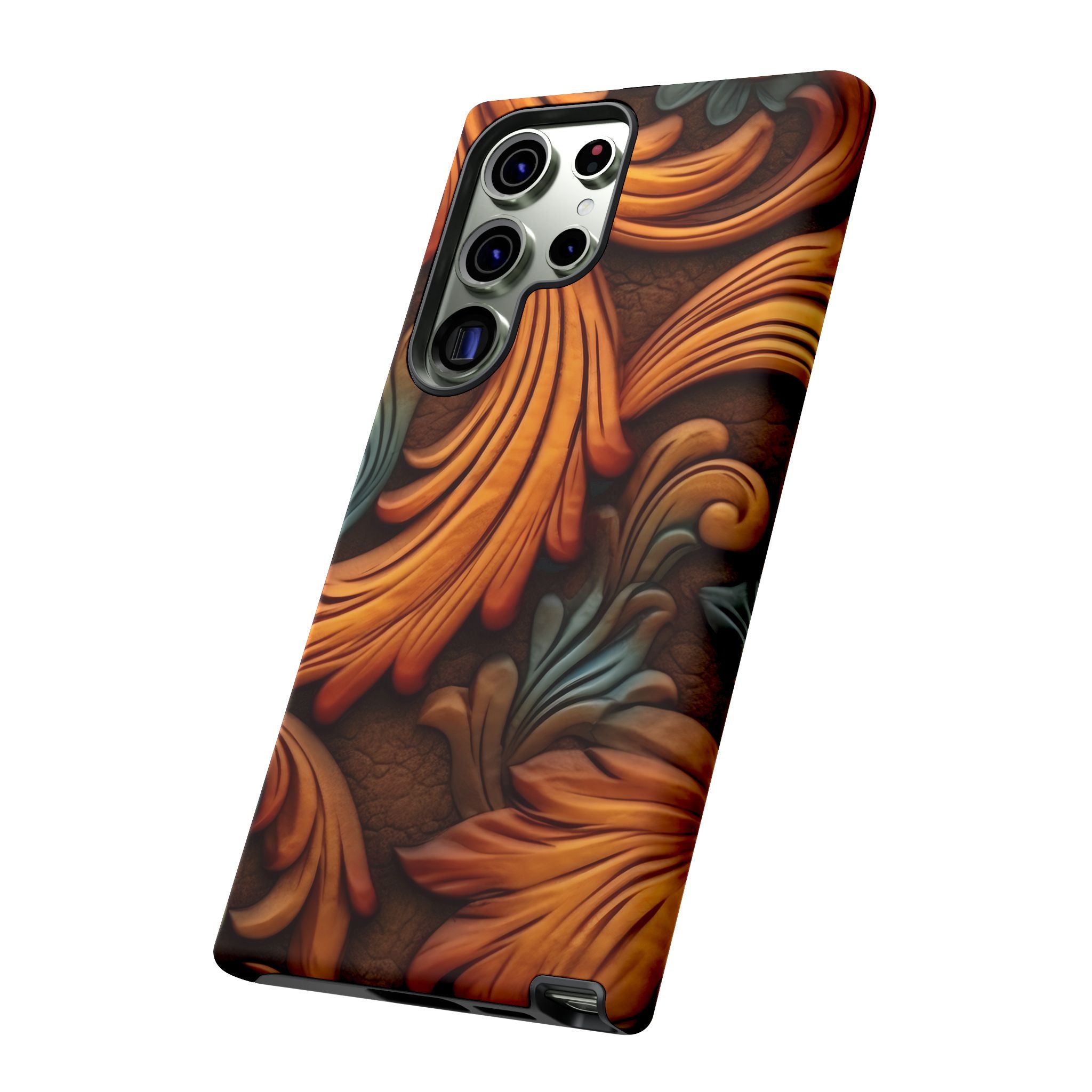 Baroque Copper Samsung Case - Luxury Design