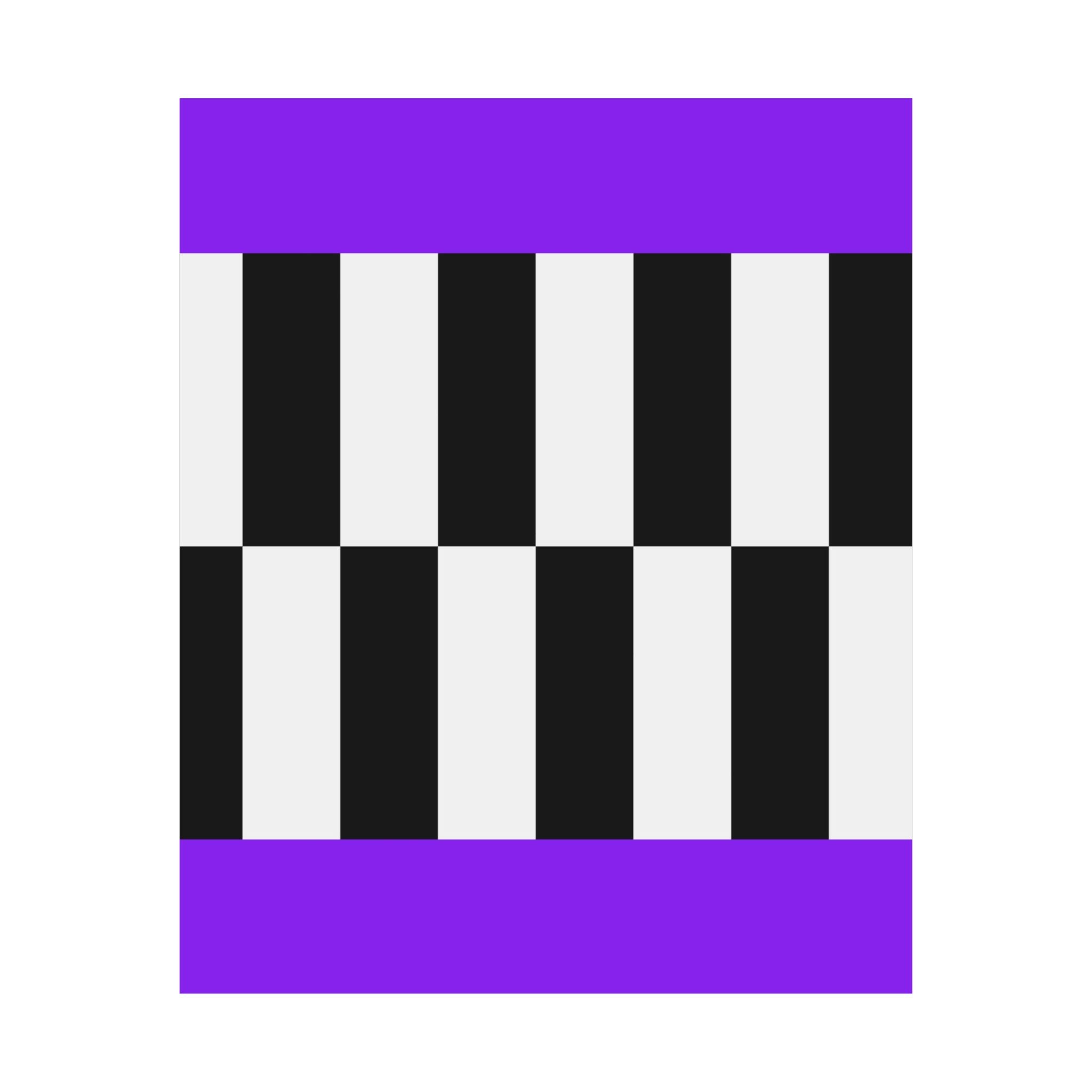 Minimalist Checkerboard Purple Poster