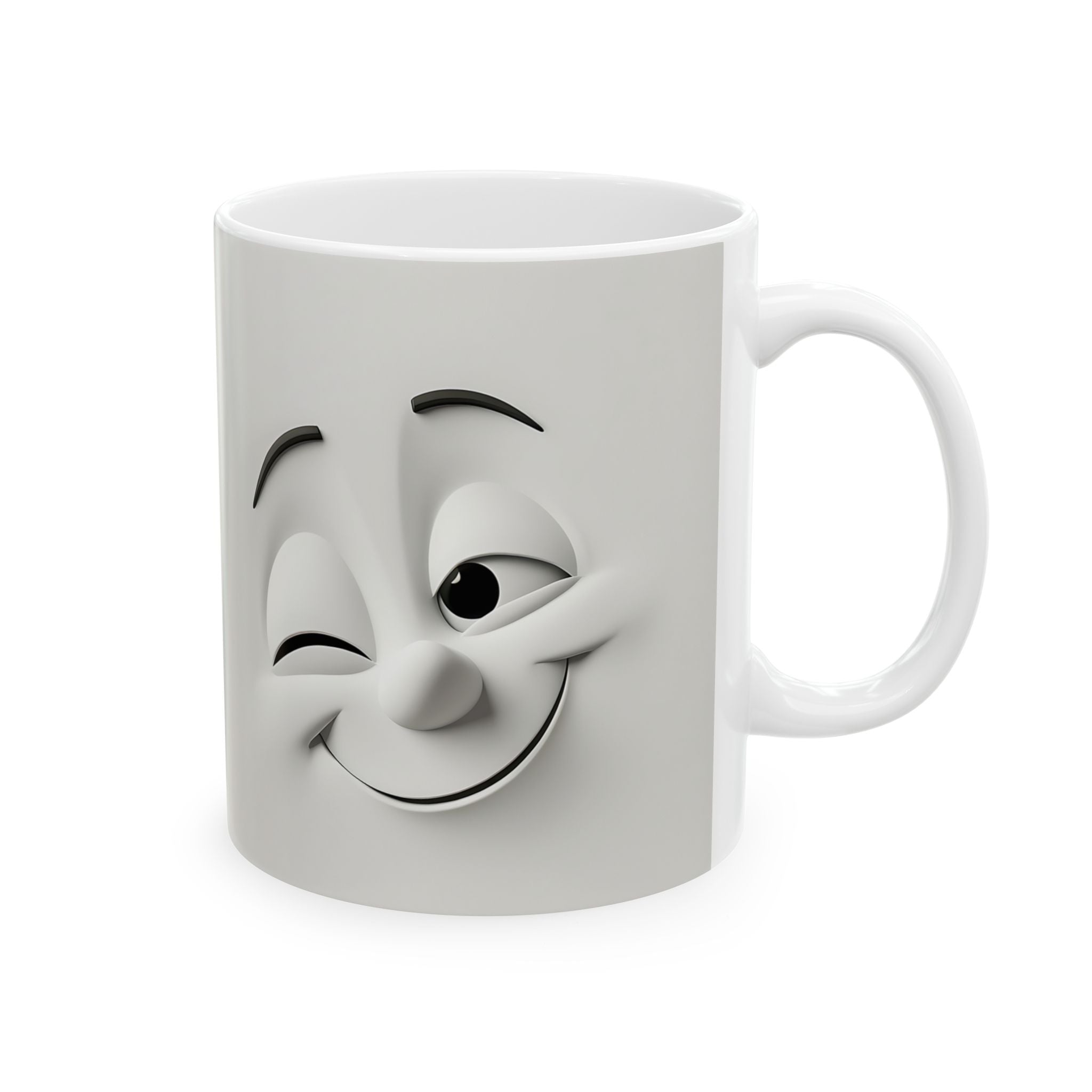 Winking Buddies Clay Mug