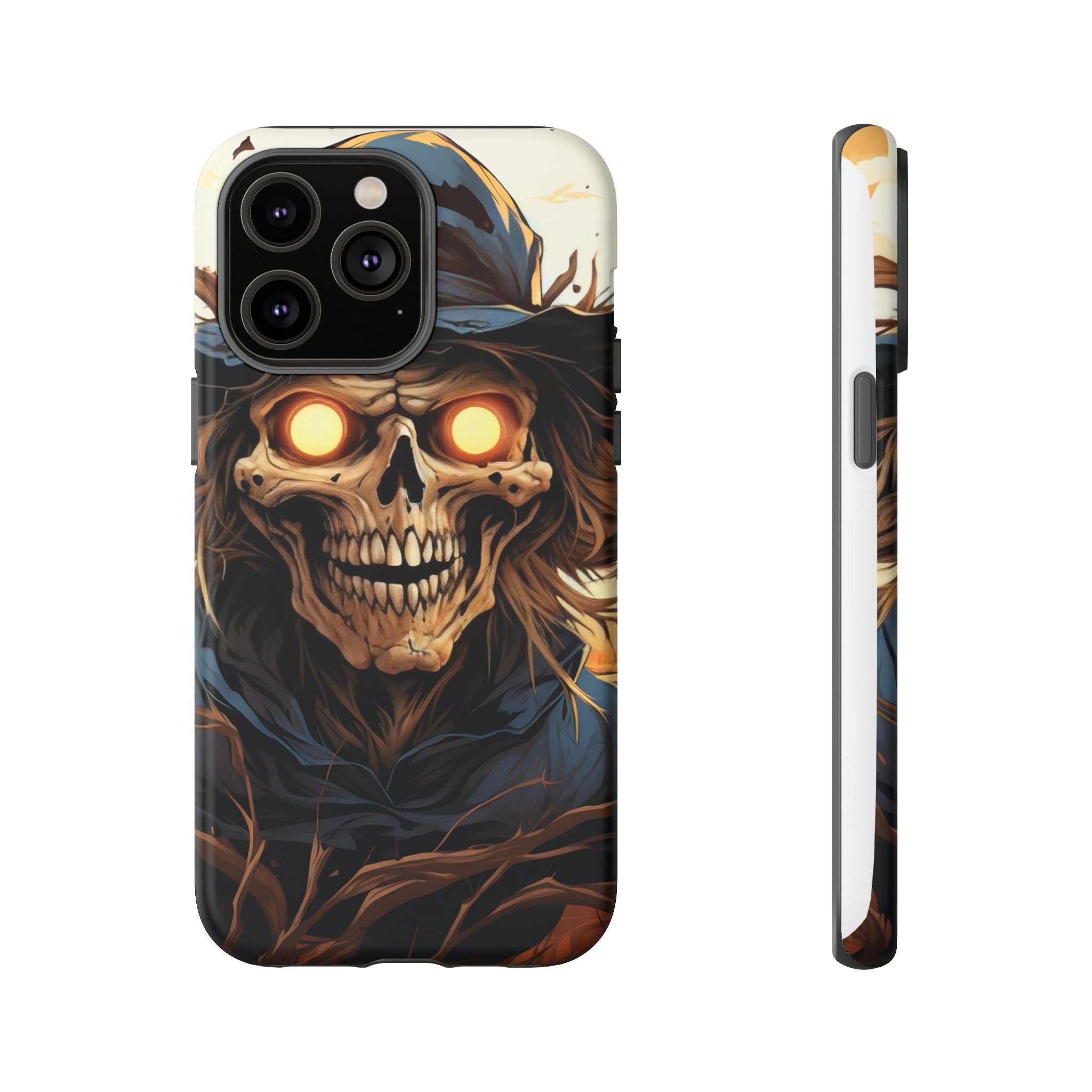 Eerie Scarecrow Hexagon Stone iPhone Case