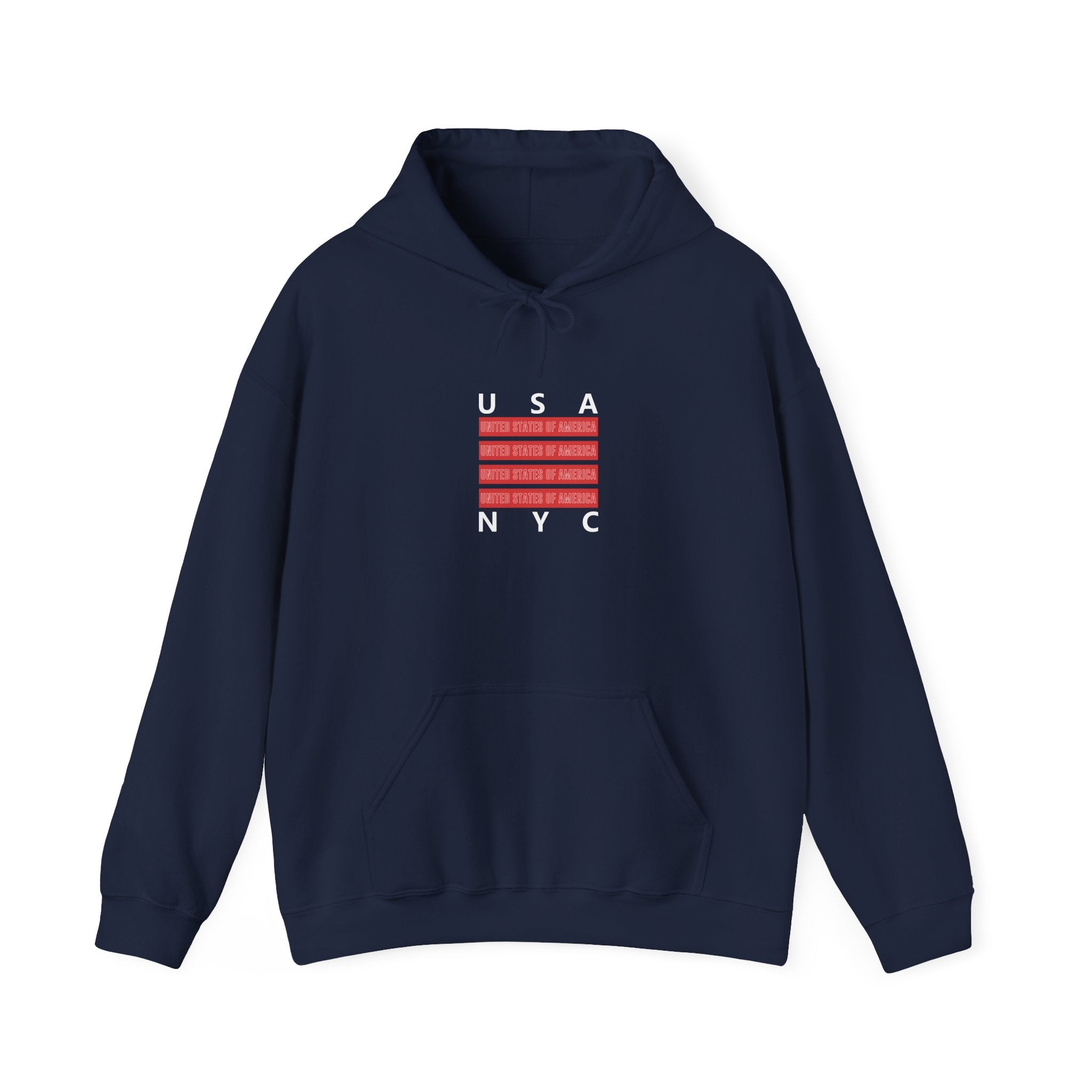 USA Hoodie: Patriotic Minimalist Design