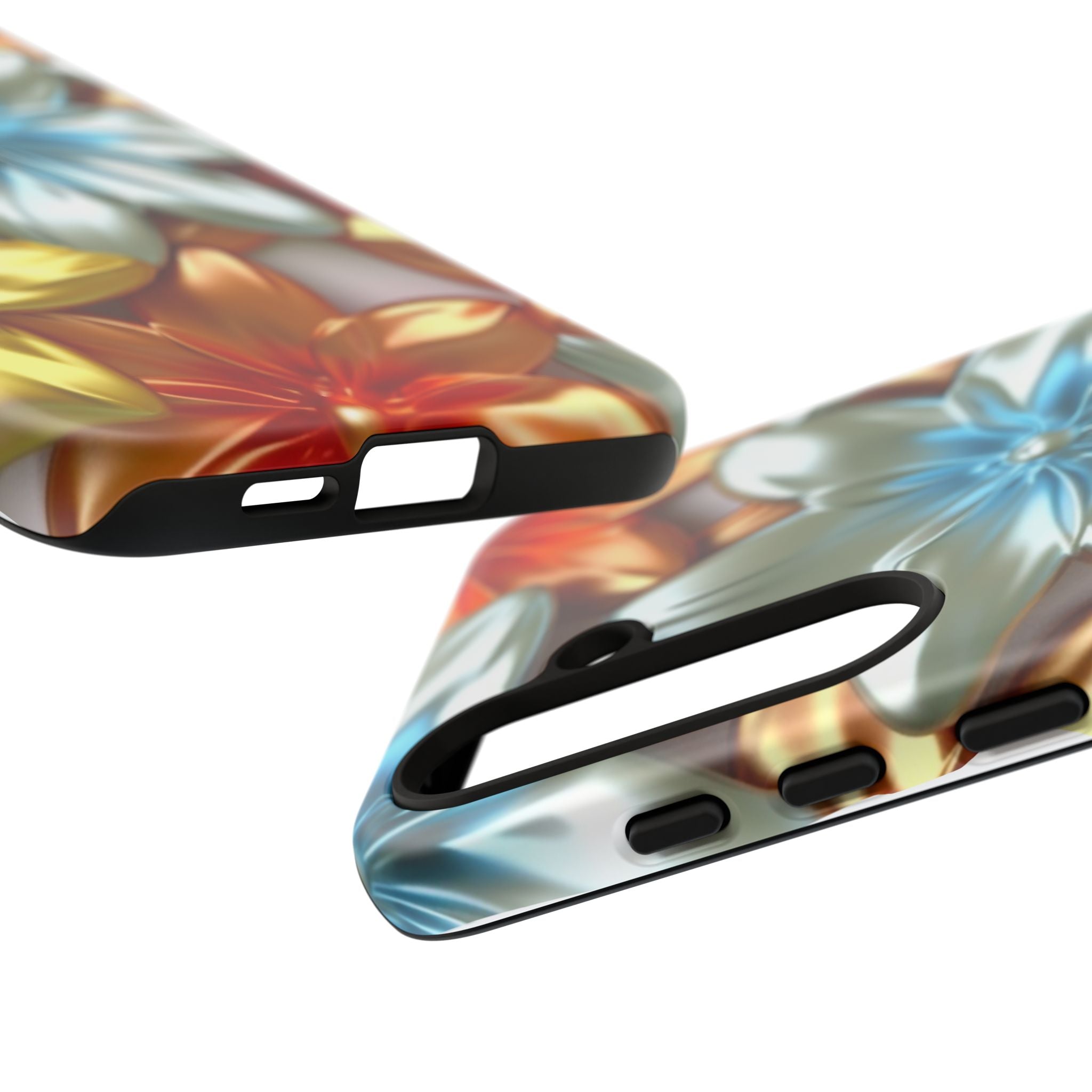 Metallic Flower Samsung Case - Stylish & Modern