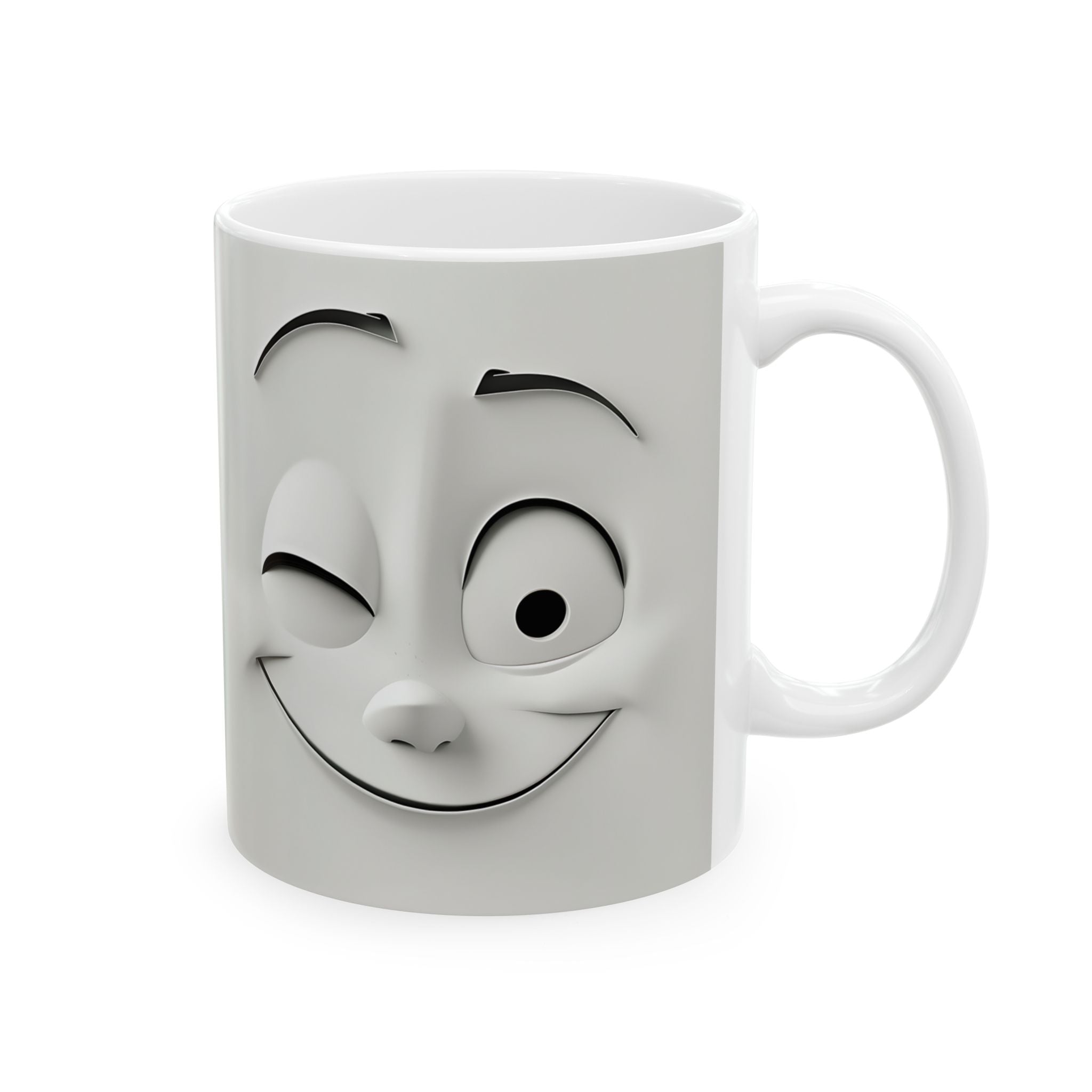 Winking Faces Cute 3D Mug