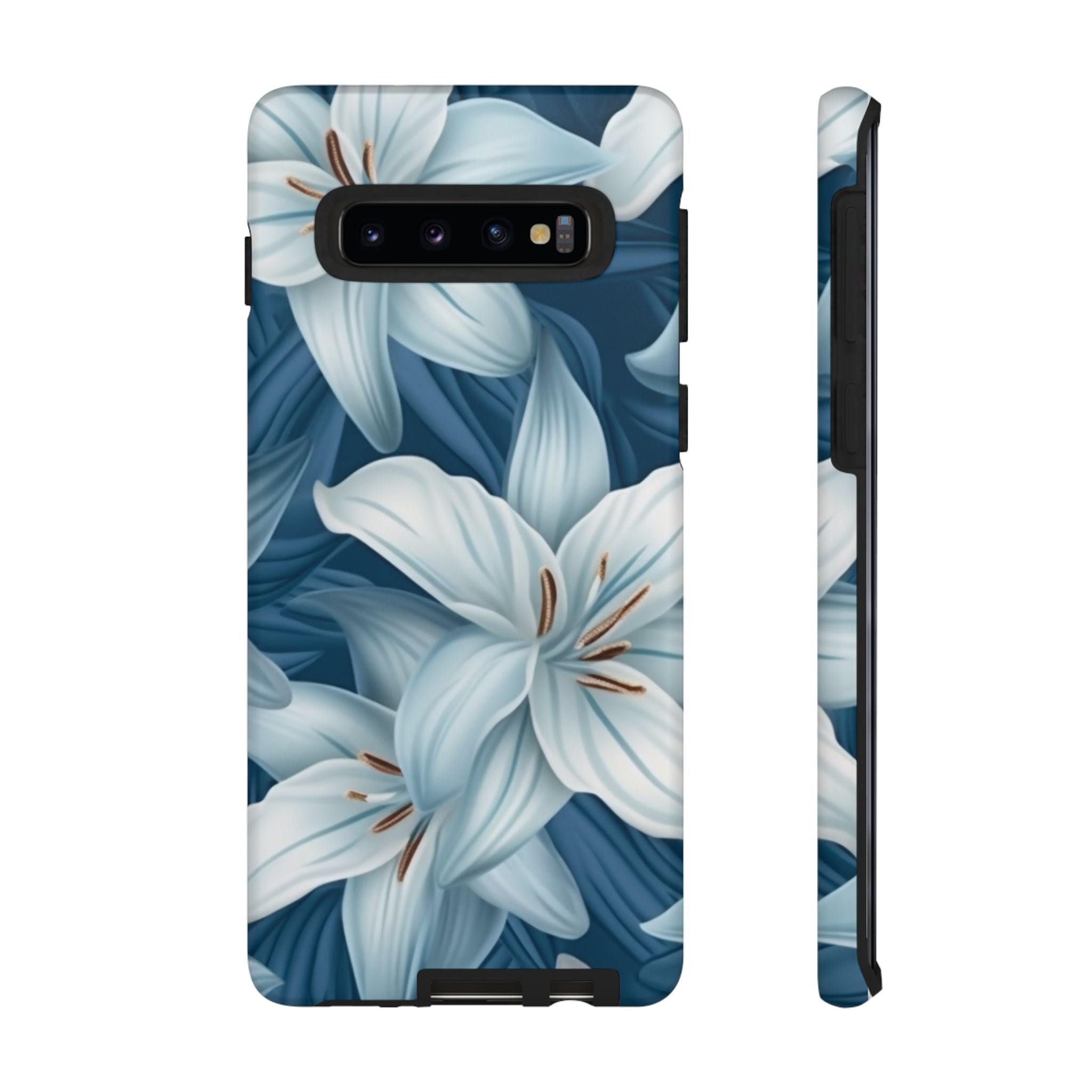 Pastel Blue Lily Samsung Phone Case