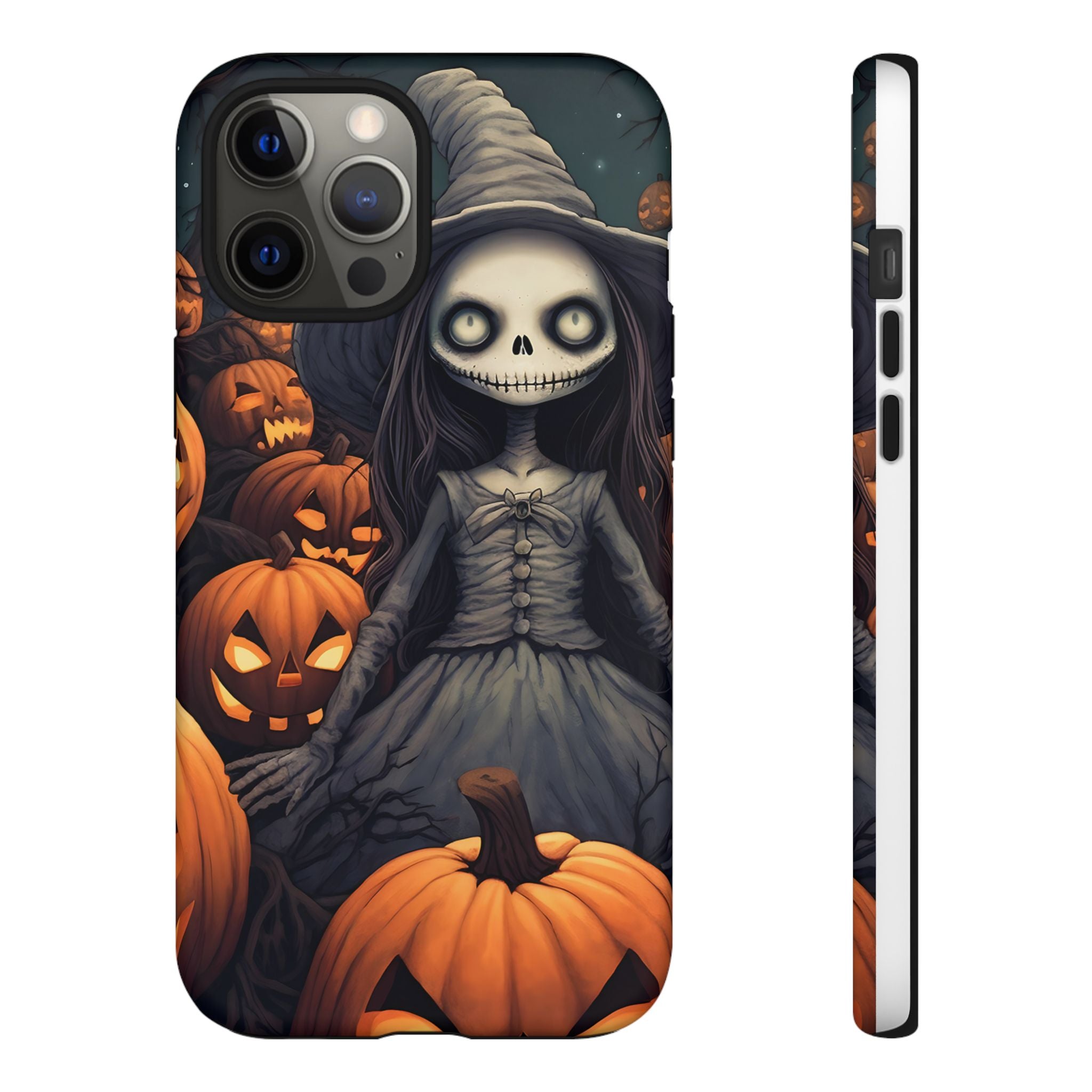 Spooky Witch Girl Hexagon Stone iPhone Case