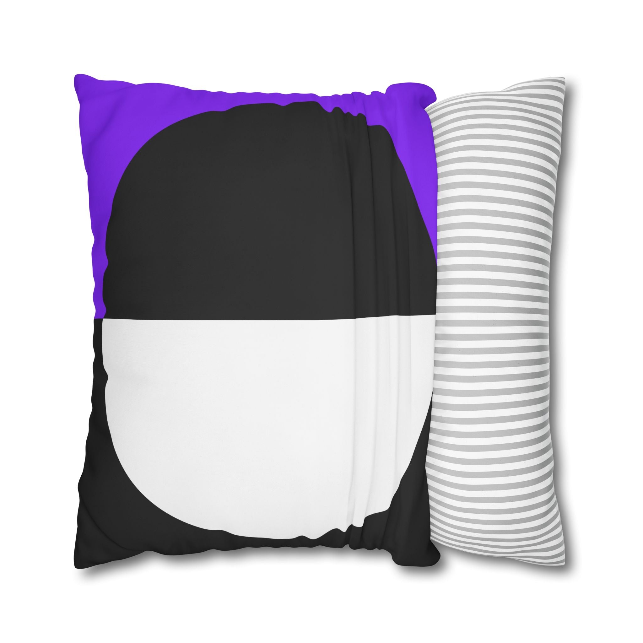 Geometric Purple & Black Pillowcase