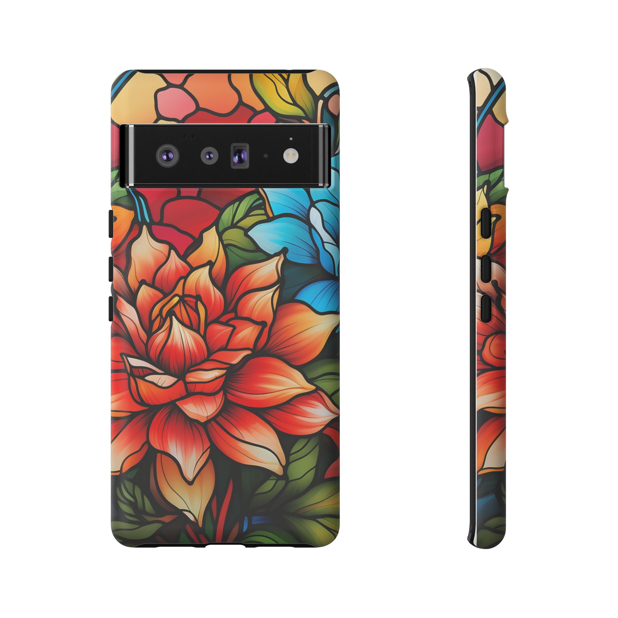 Stained Glass Floral Google Pixel Case (All Models)