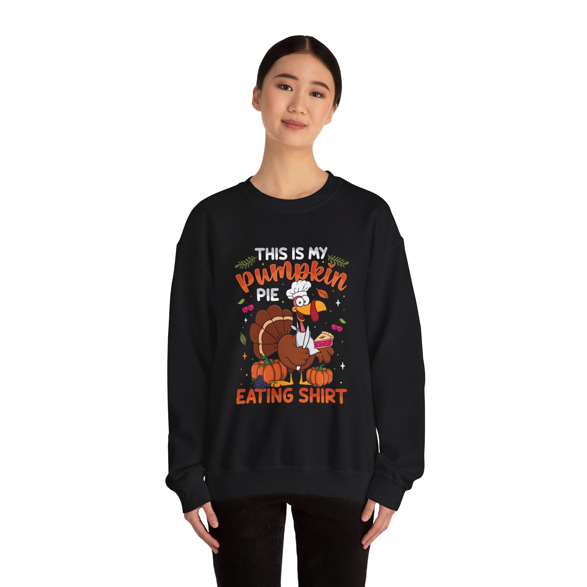 Turkey Chef Pumpkin Pie Thanksgiving Sweatshirt