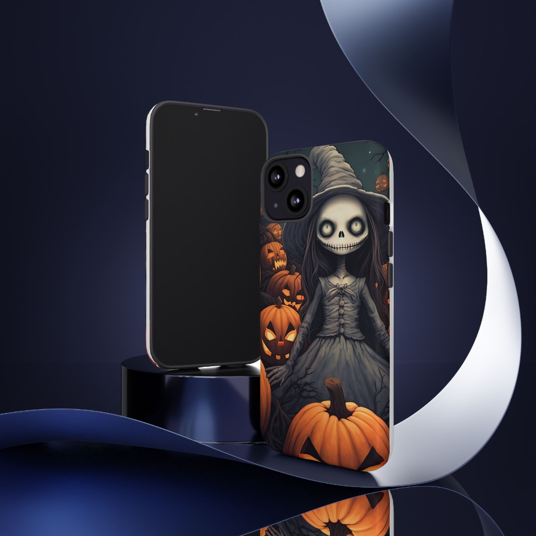 Spooky Witch Girl Hexagon Stone iPhone Case