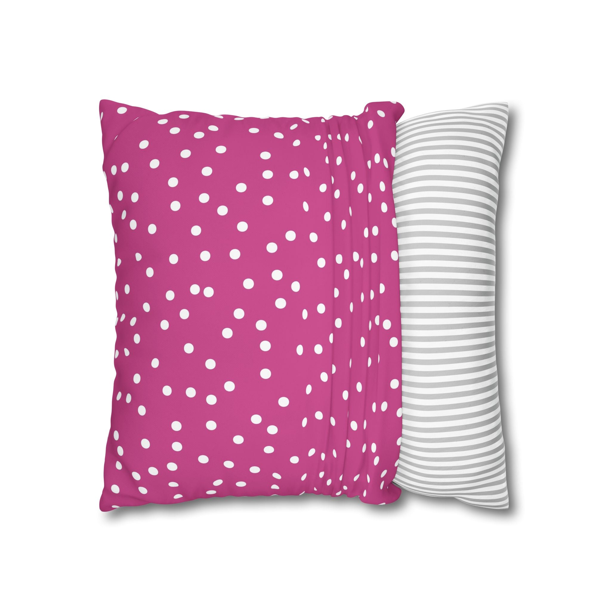 Magenta Polka Dot Pillowcase