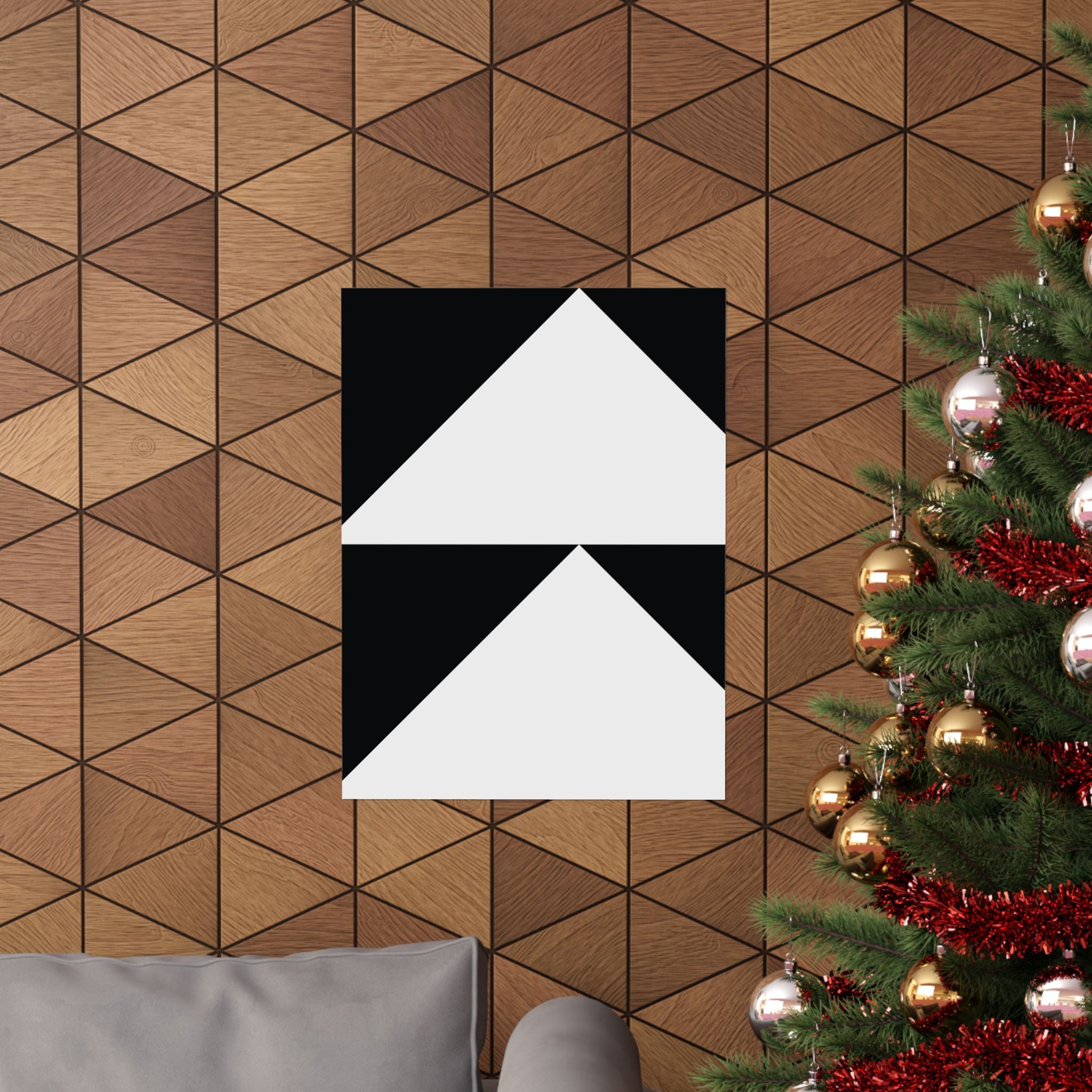 Geometric Triangle Minimalist Poster