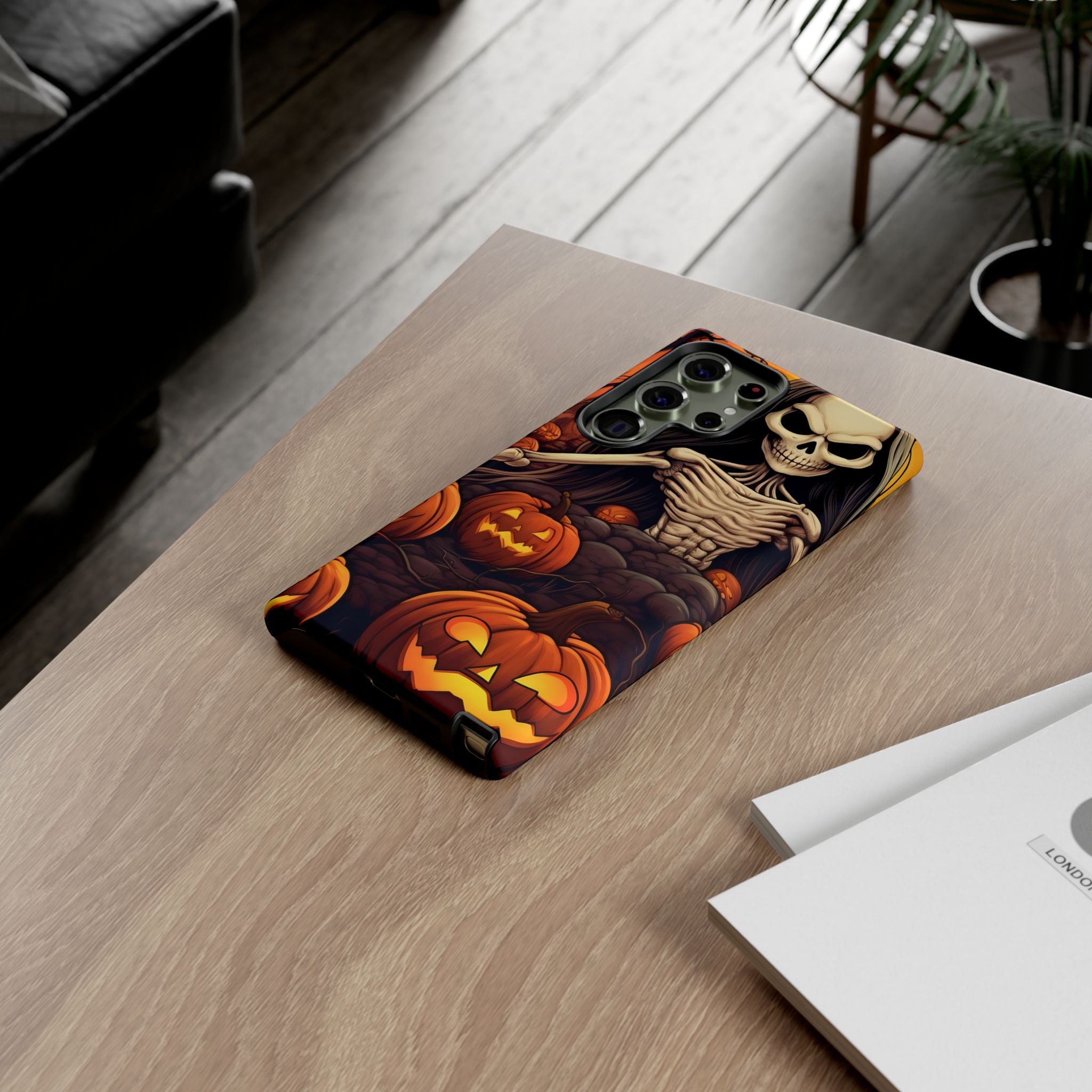 Spooky Skeleton Halloween Samsung Case