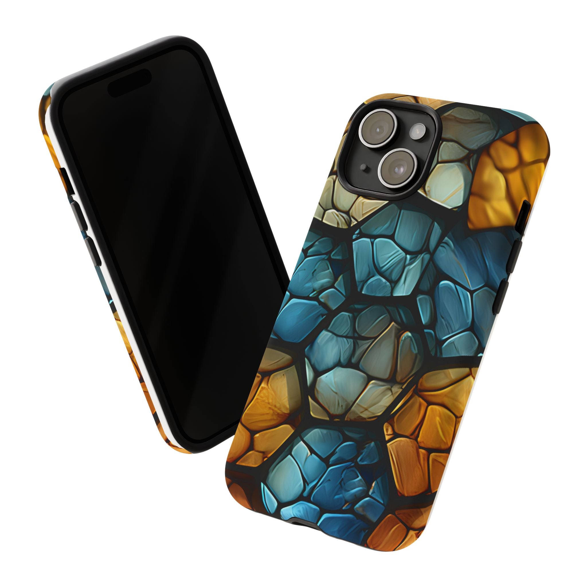 Abstract Stone Mosaic iPhone Case