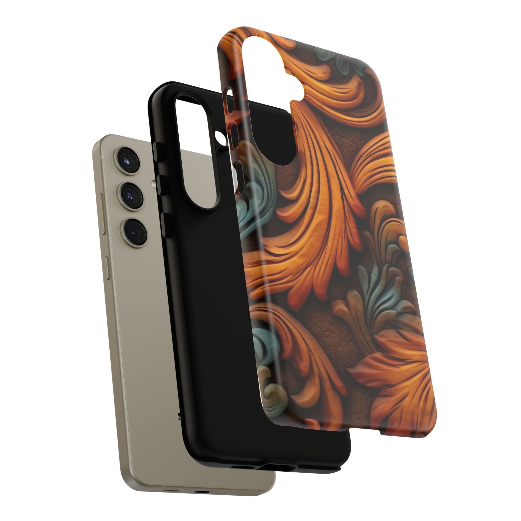 Baroque Copper Samsung Case - Luxury Design