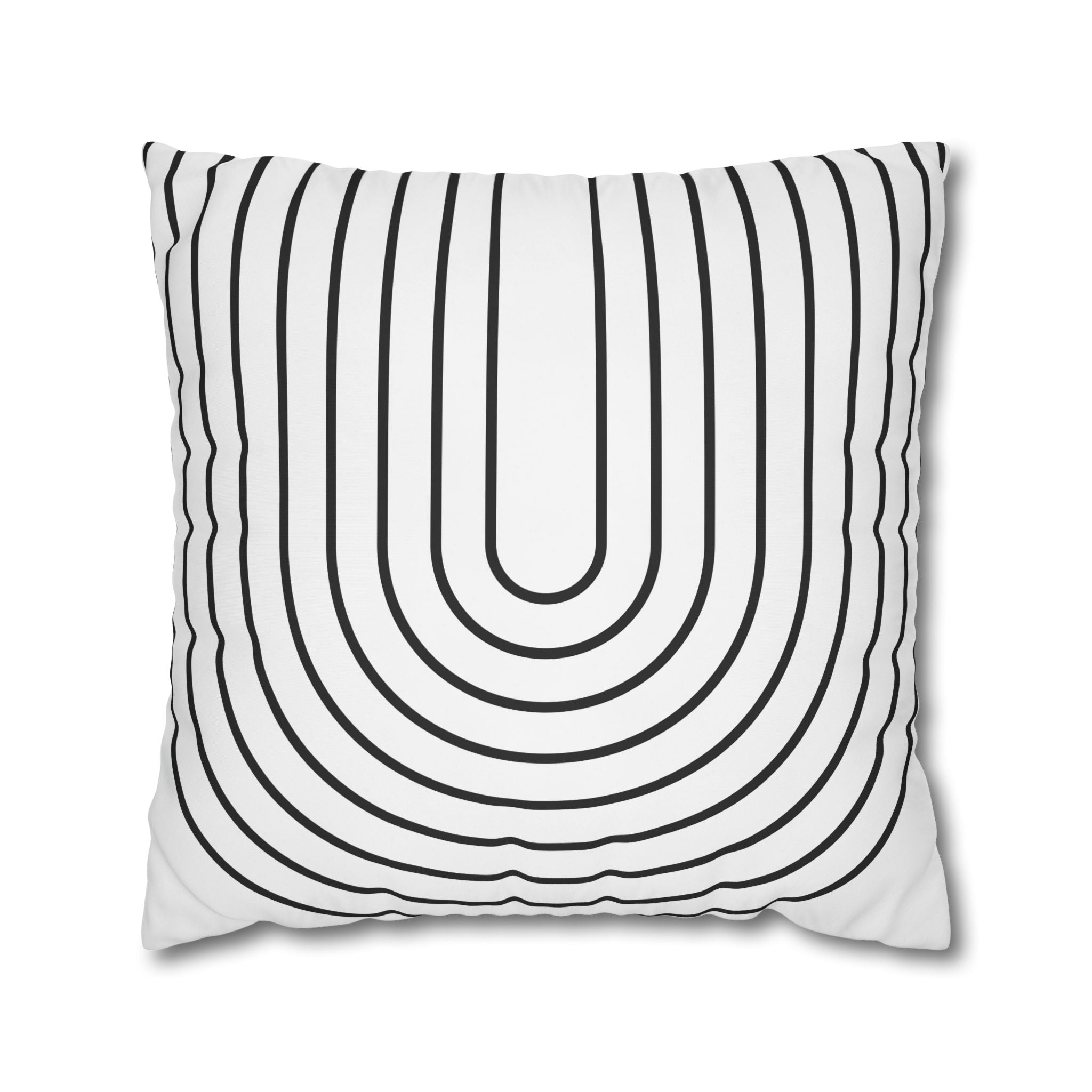 Abstract U-Shape Pillowcase - Minimalist Design