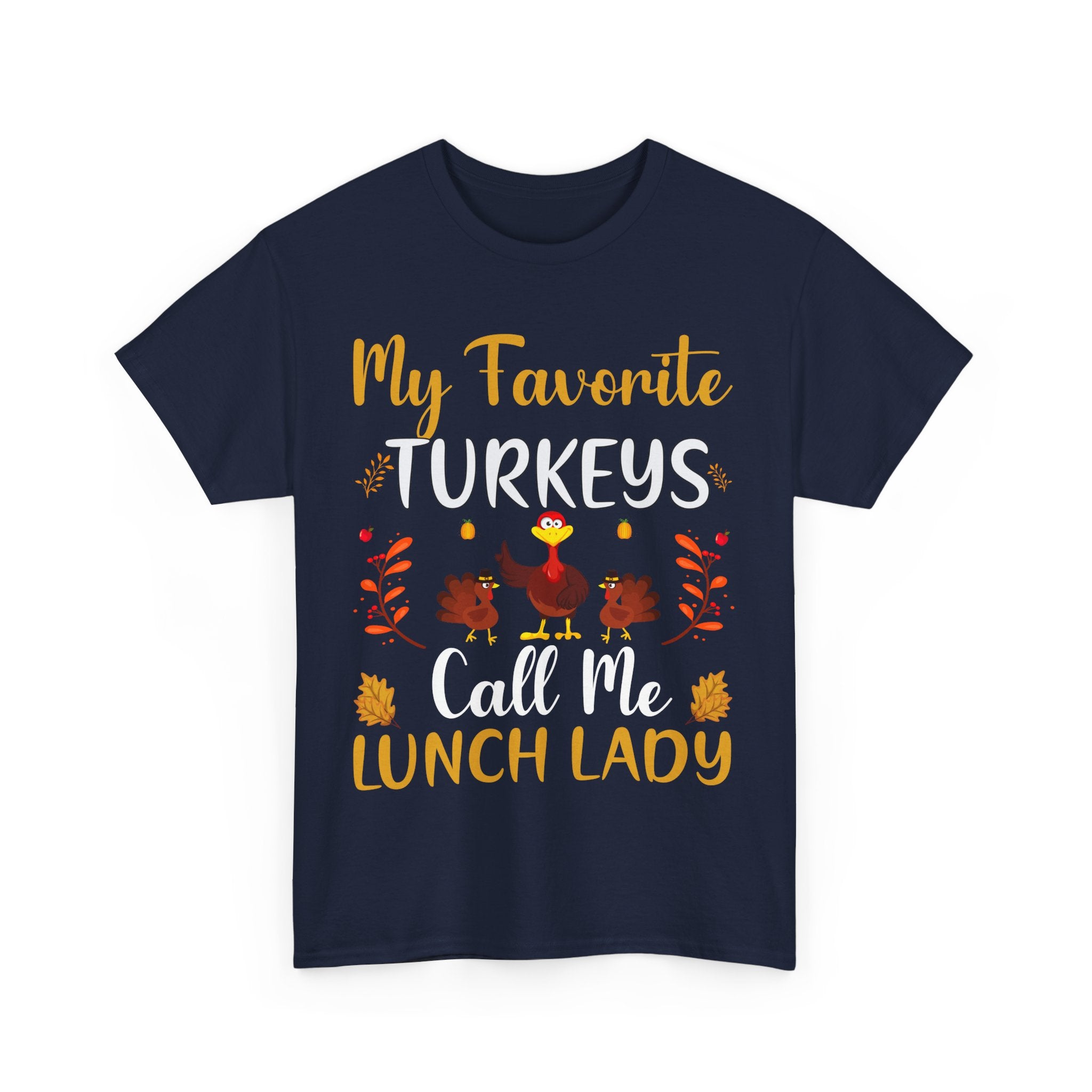 Lunch Lady Thanksgiving Turkey T-Shirt