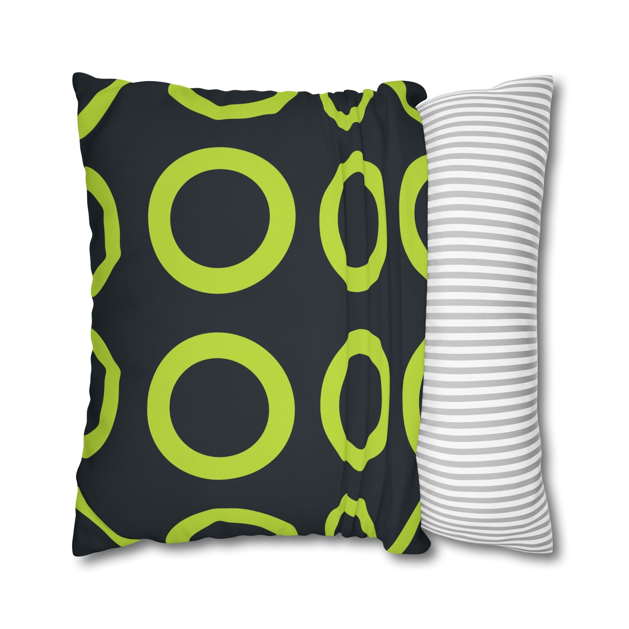 Lime Green Circle Geo Pillowcase