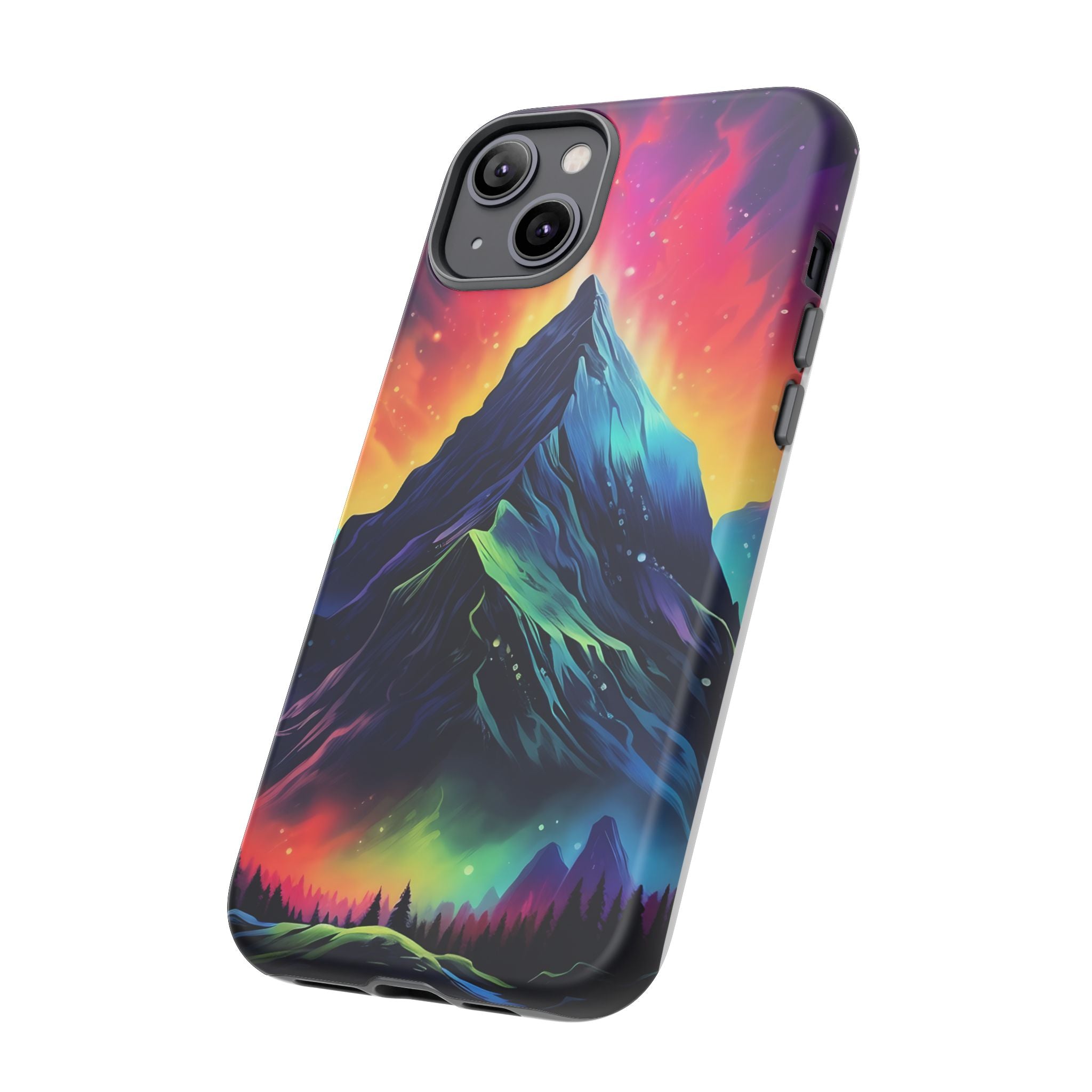 Cosmic Mountain iPhone Case - Hexagon Stone