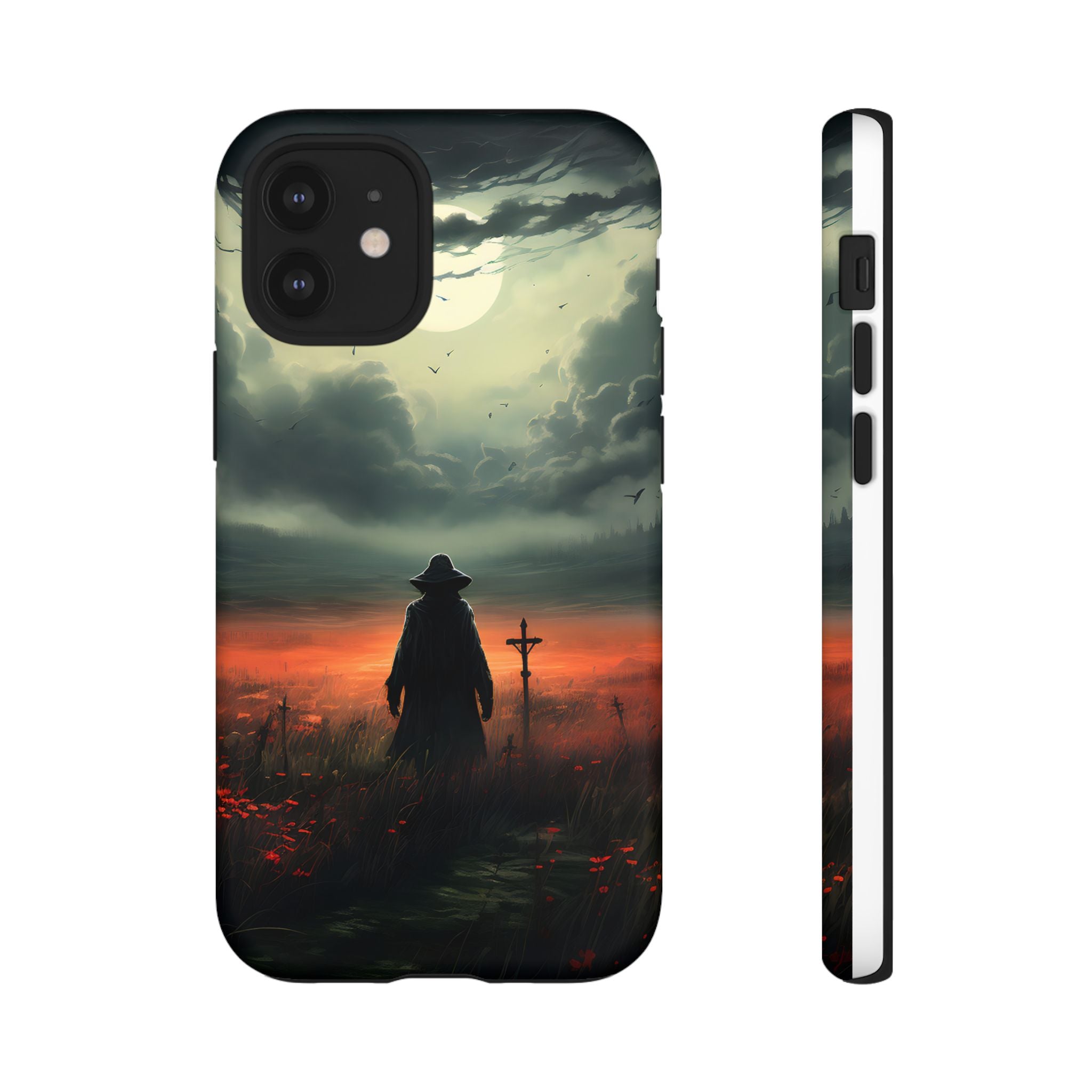 Haunted Field Hexagon Stone iPhone Case