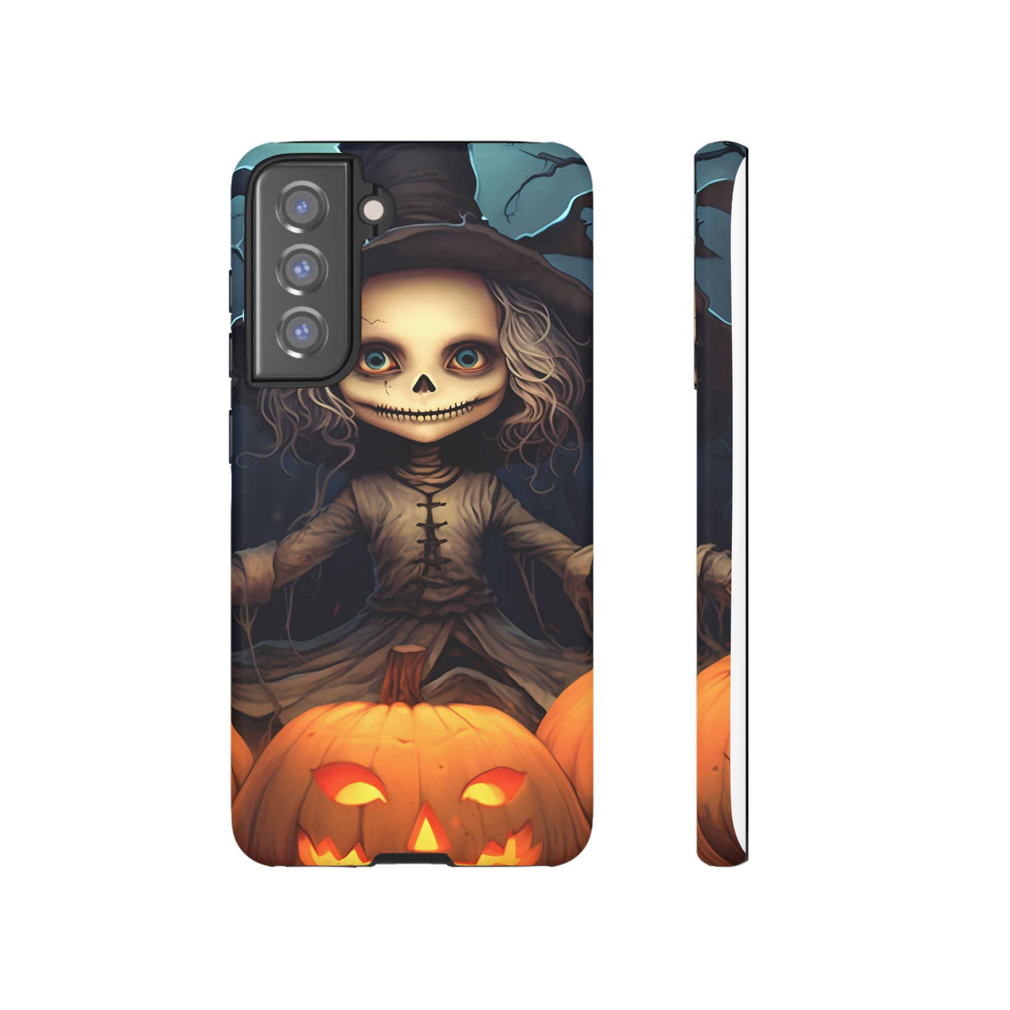 Spooky Skull Girl Halloween Samsung Case