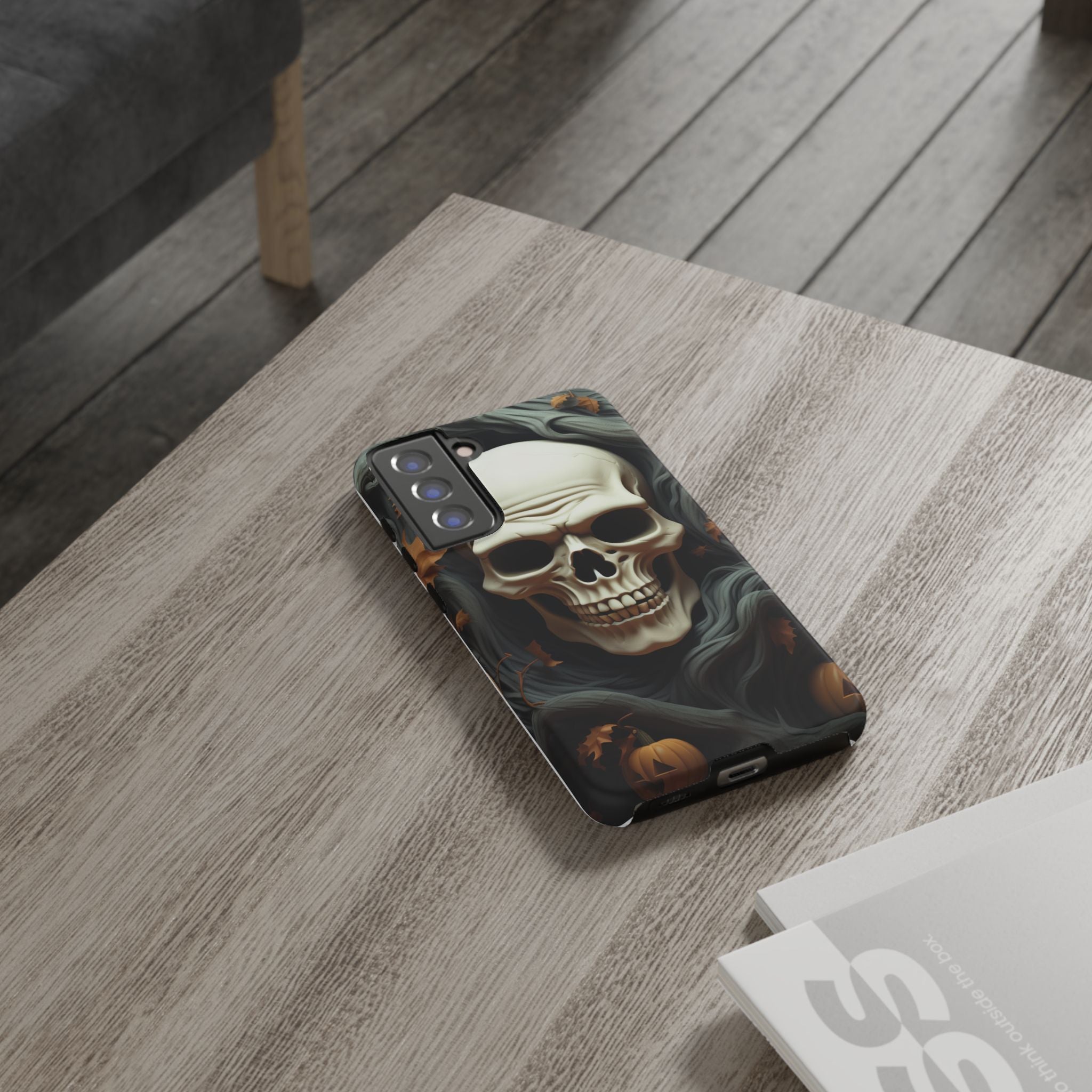 Spooky Skull Samsung Case: Halloween Edition