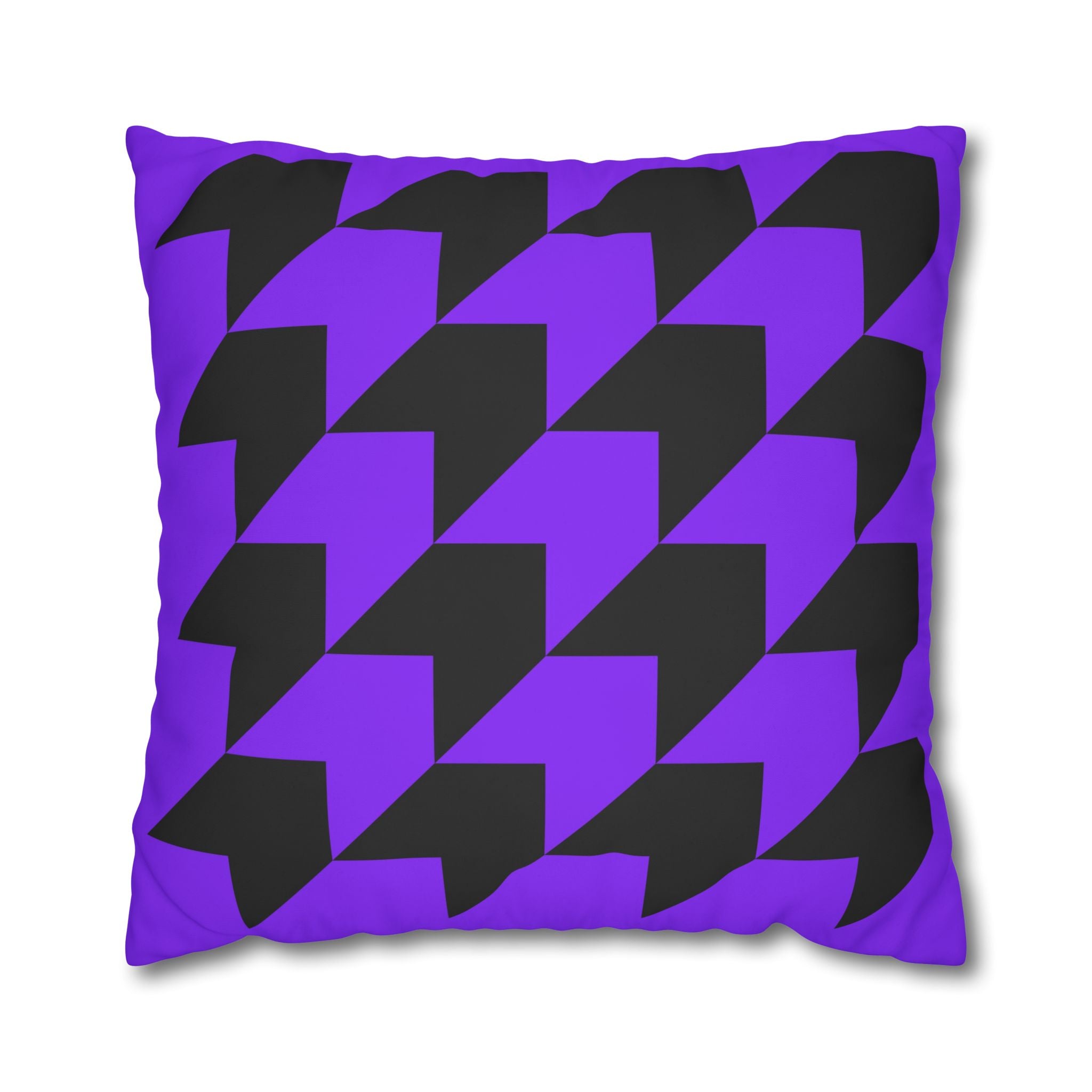 Geometric Purple Arrow Pillowcase