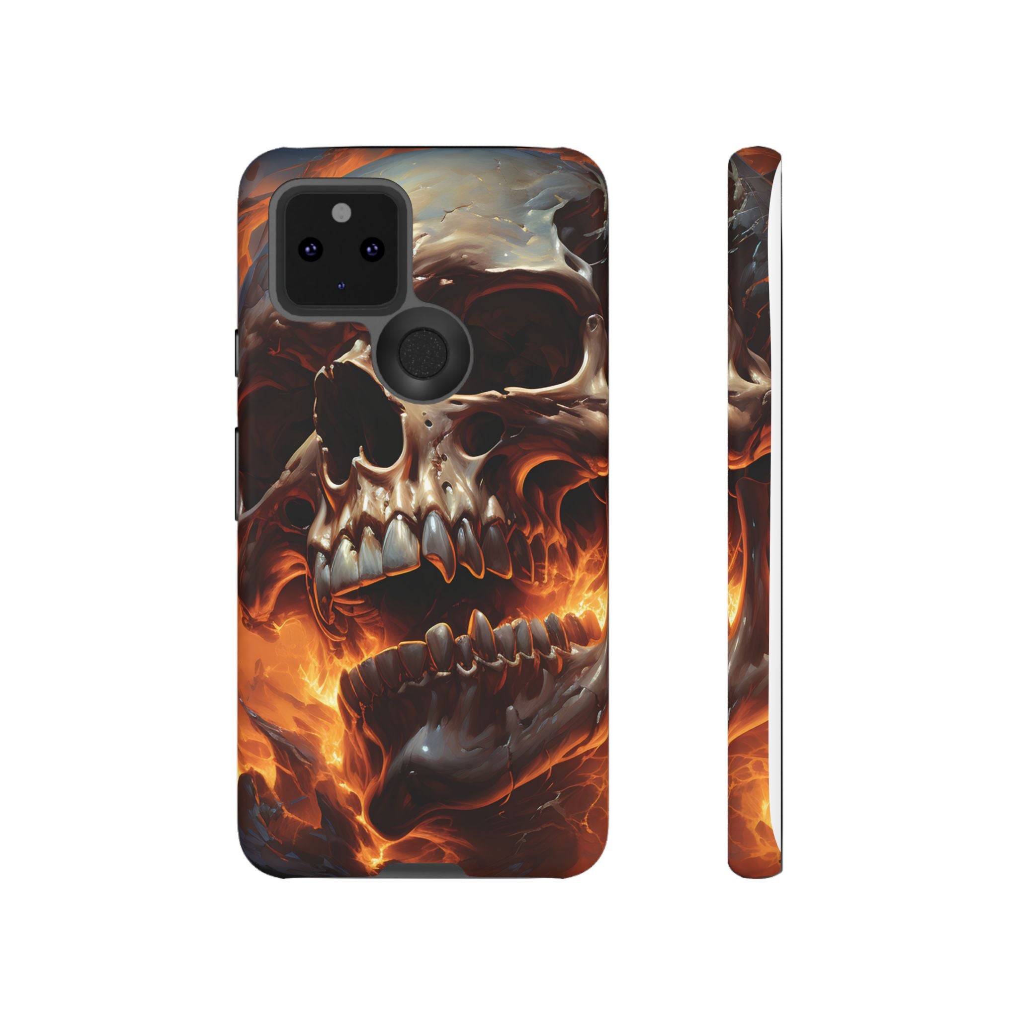 Fiery Skull Google Pixel Case (All Models)