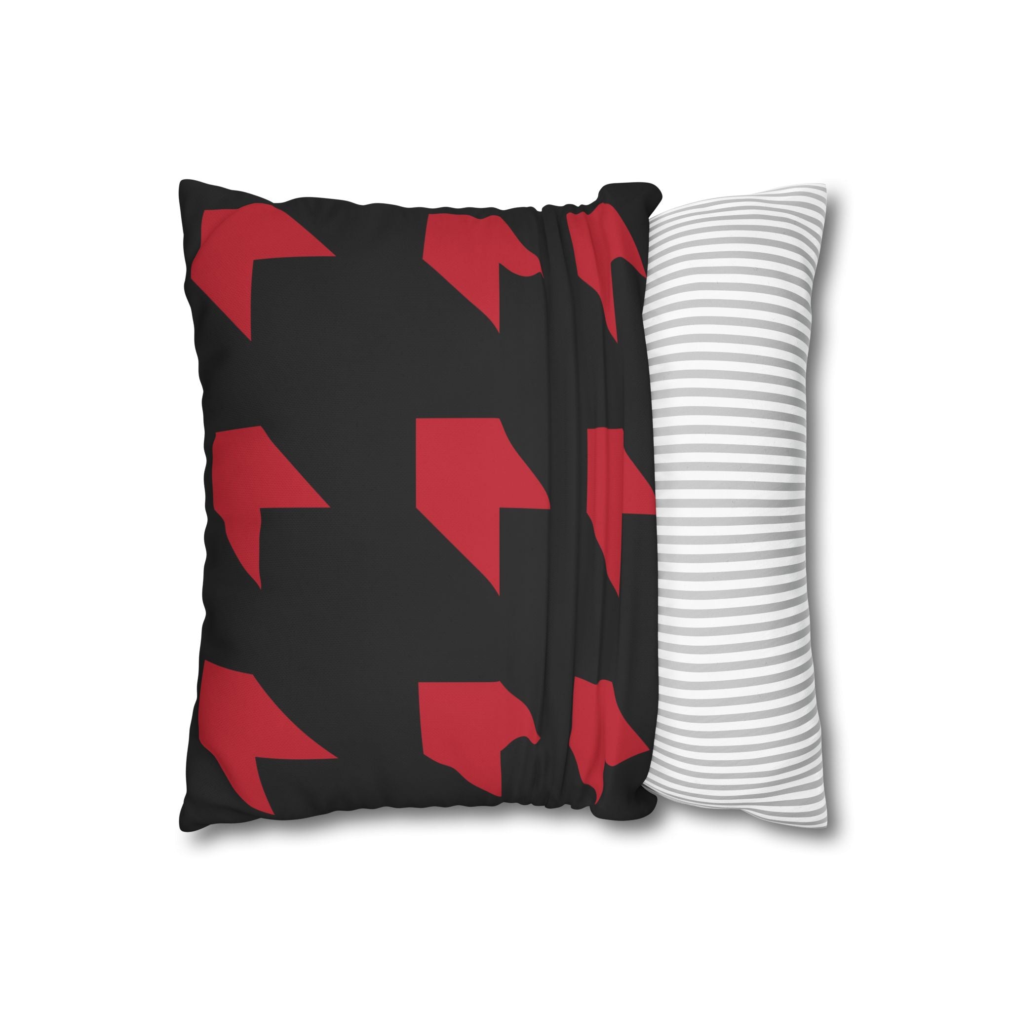 Geometric Arrow Red Pillowcase