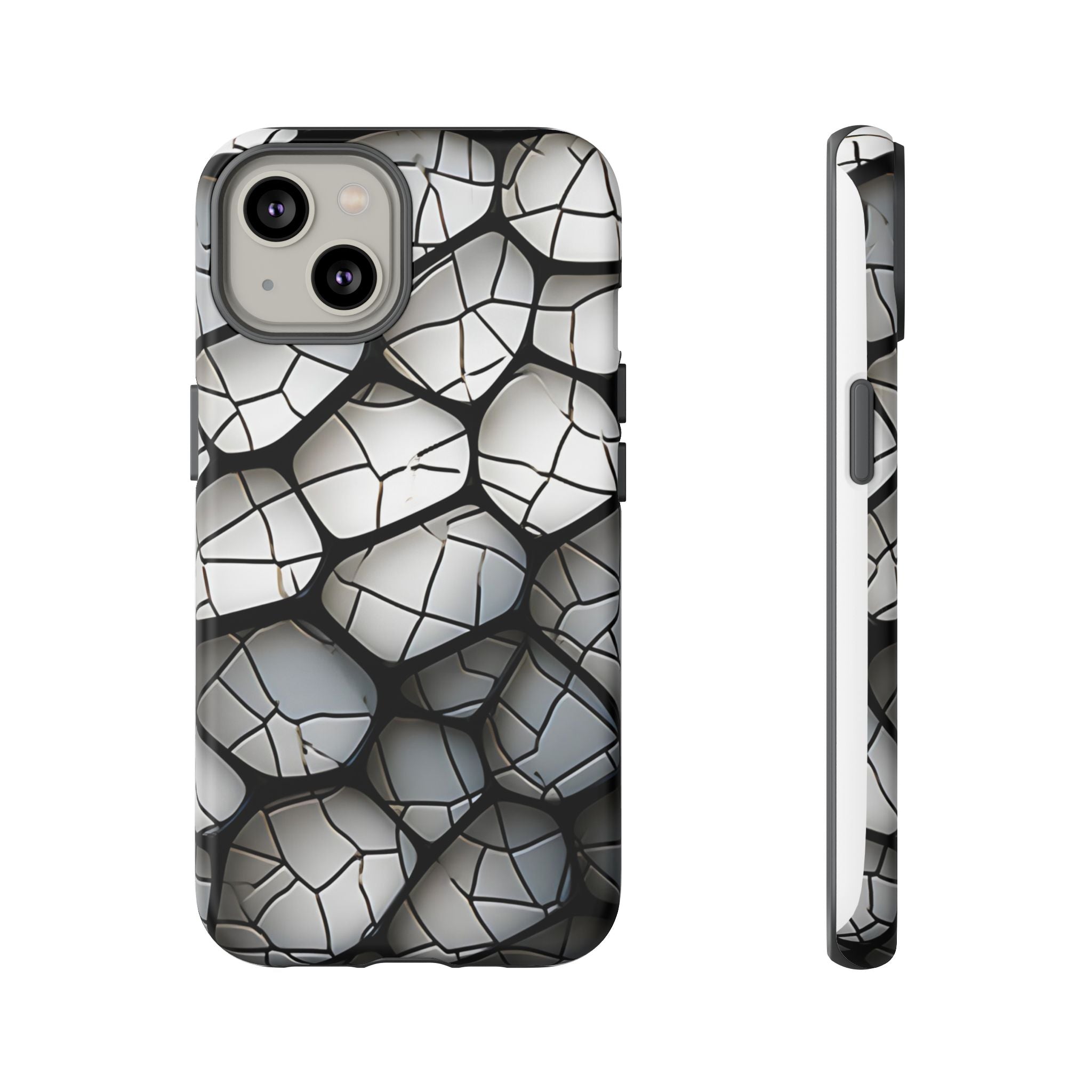 Abstract Mosaic iPhone Case - Textured & Chic