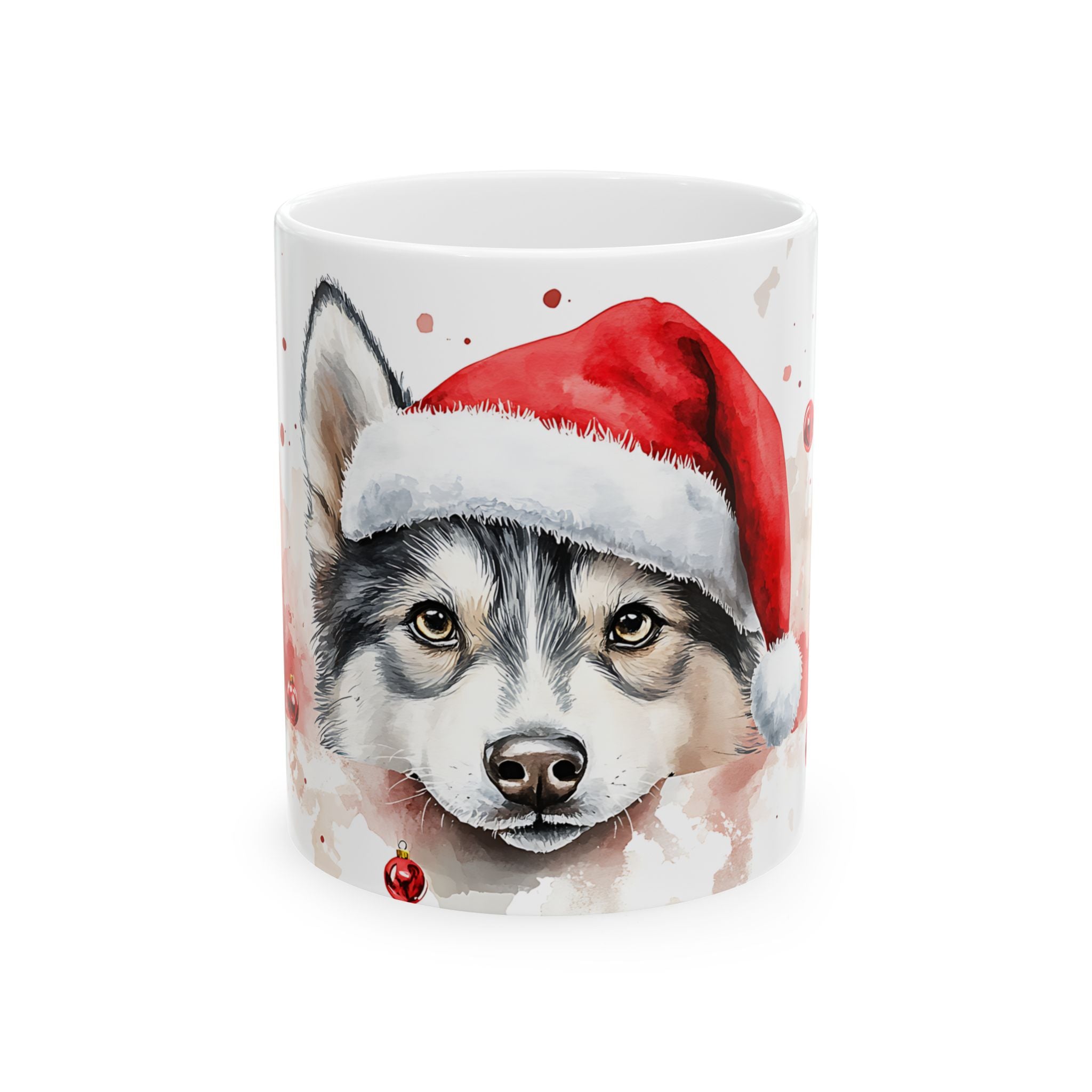 Husky Puppy Santa Mug - Christmas Gift