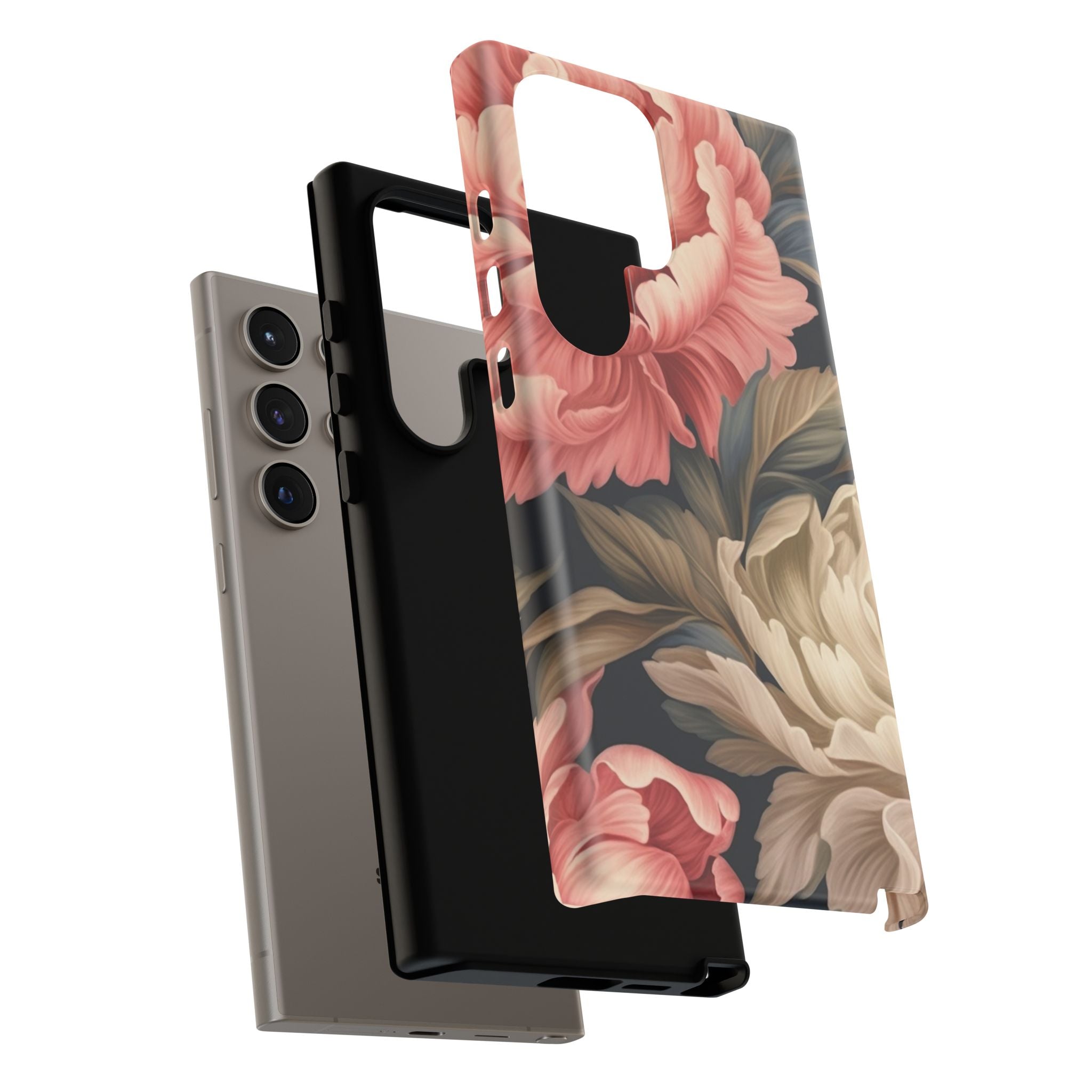 Blush Peony Floral Samsung Phone Case