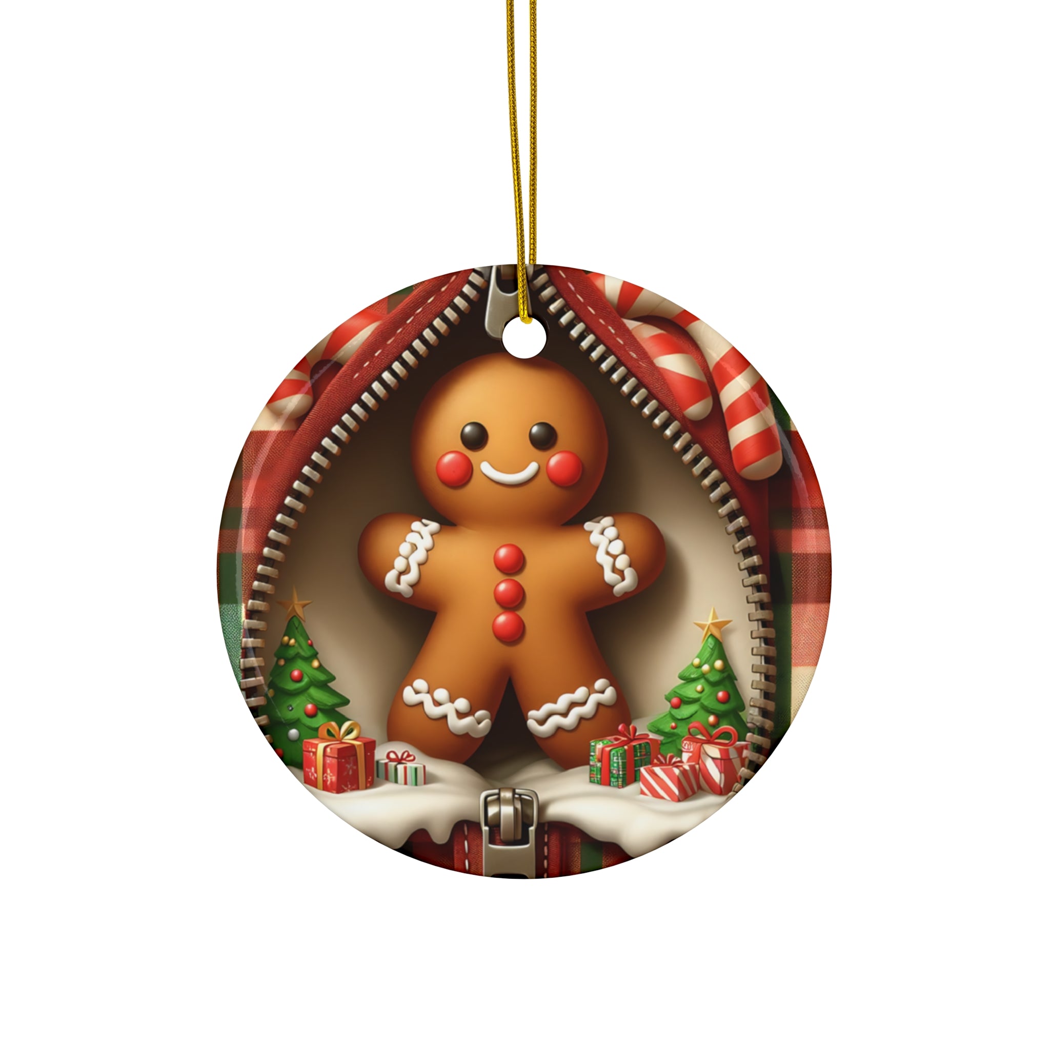 Gingerbread Man Christmas Ornament