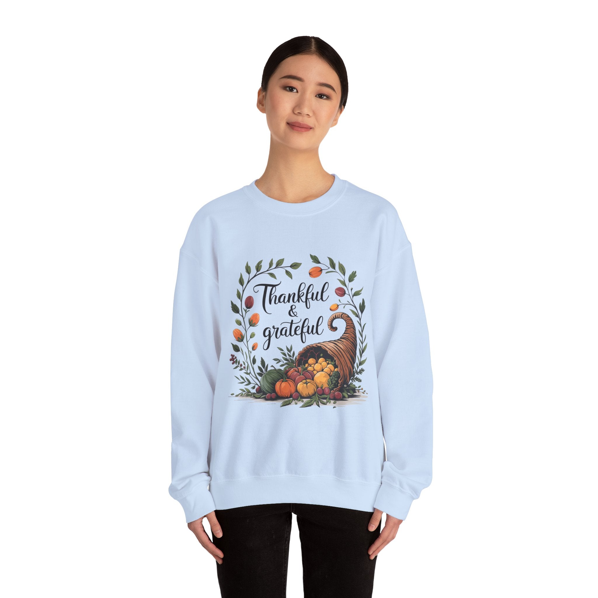 Thankful & Grateful Thanksgiving Sweatshirt