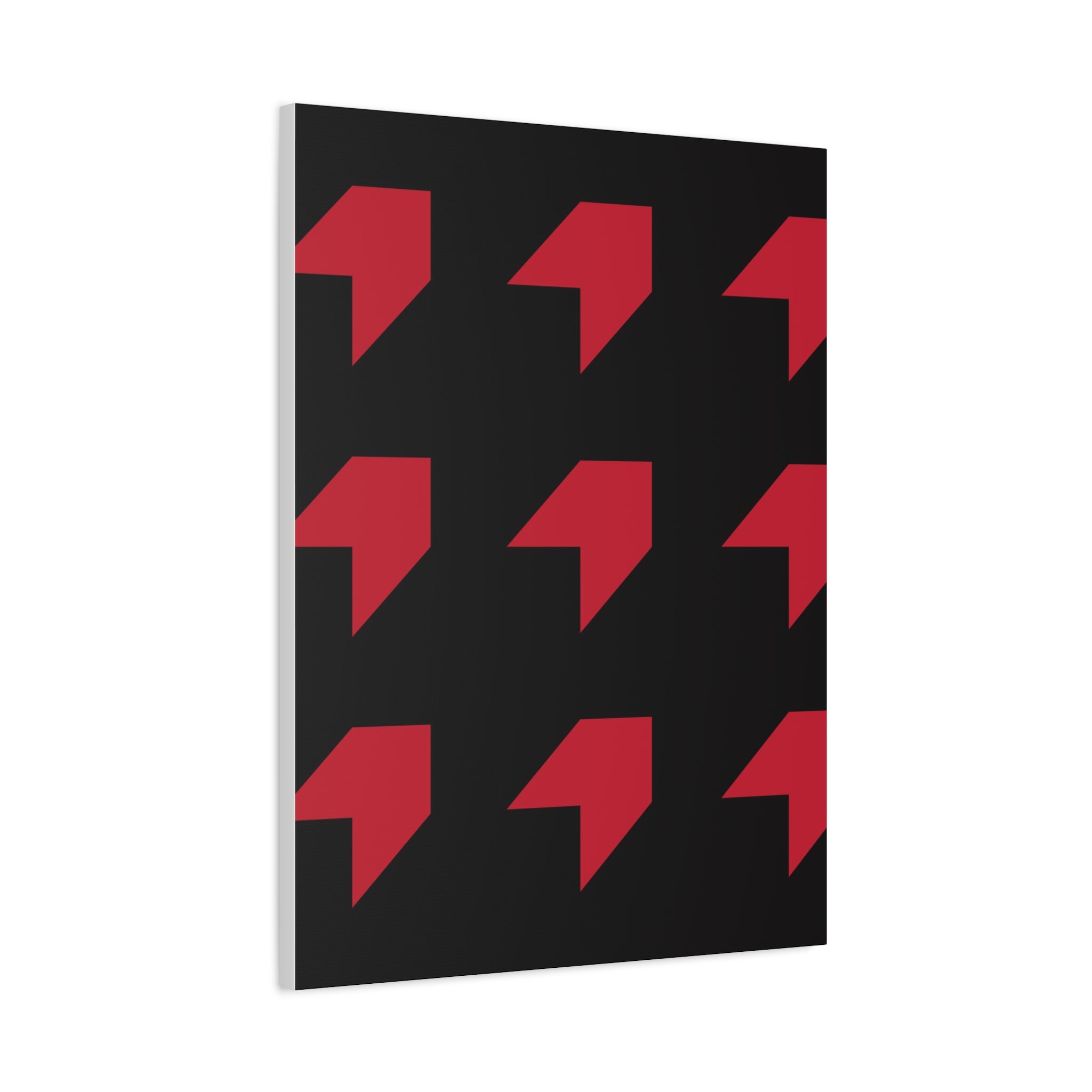 Red Geometric Arrow Canvas Art