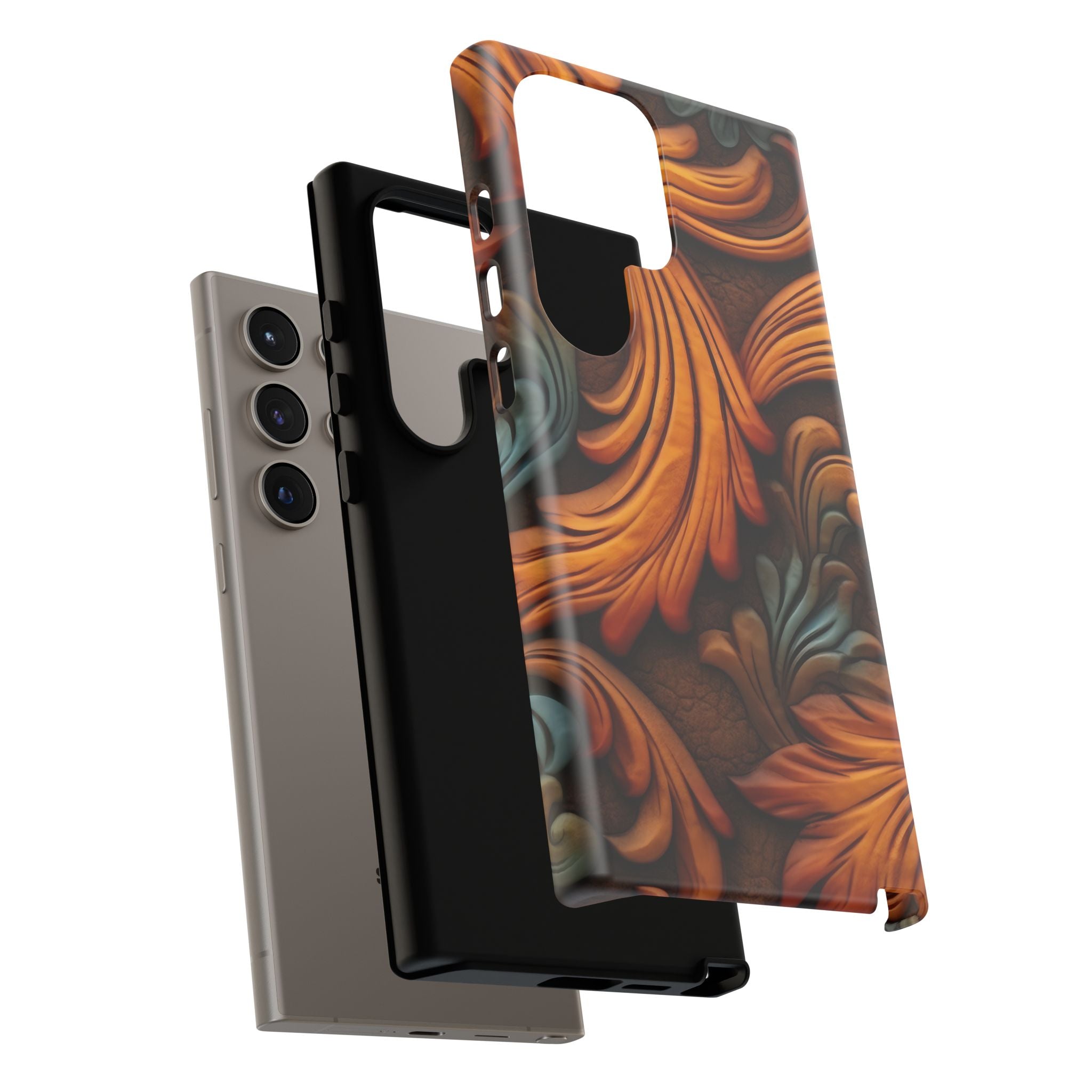 Baroque Copper Samsung Case - Luxury Design