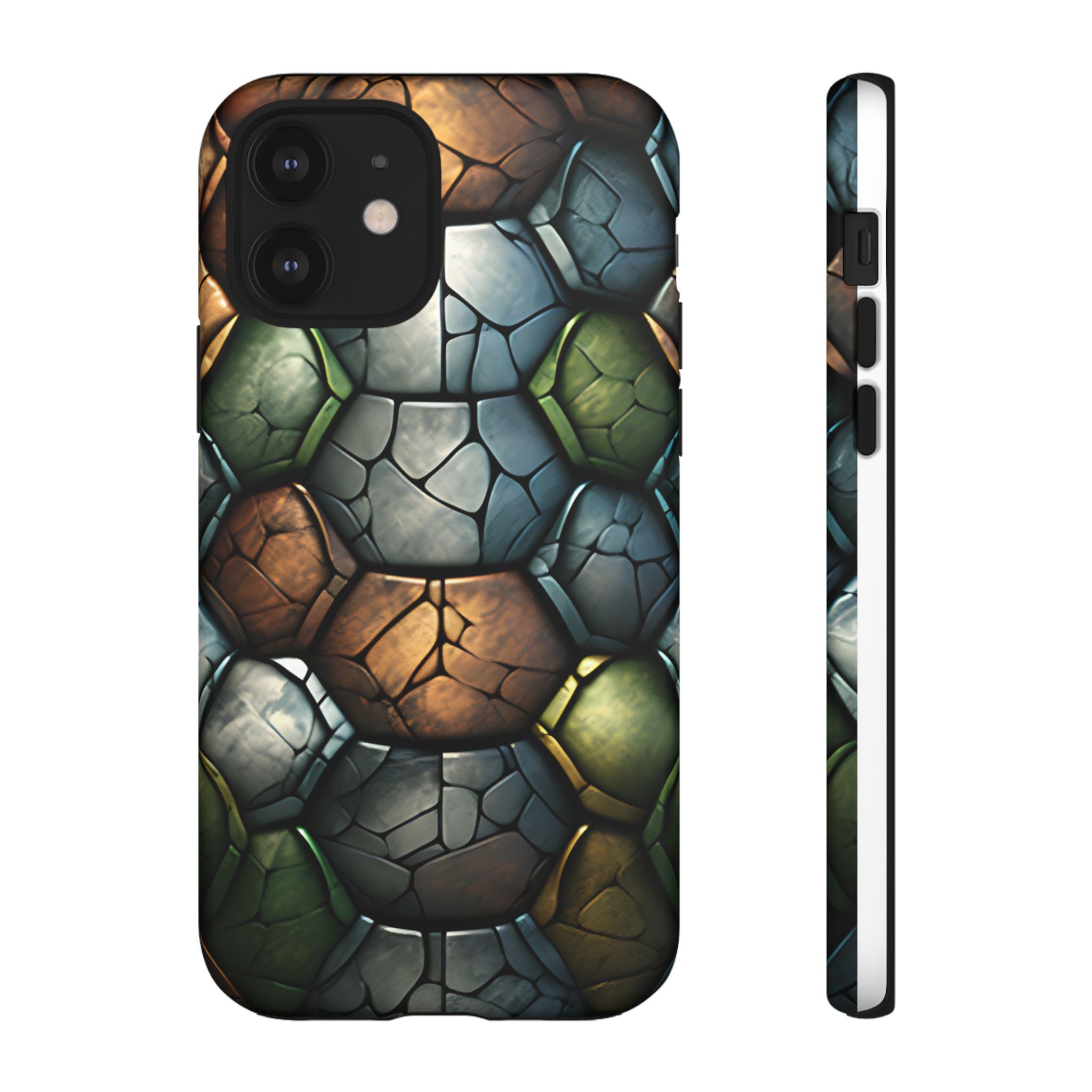 Hexagon Stone iPhone Case - Rugged Texture