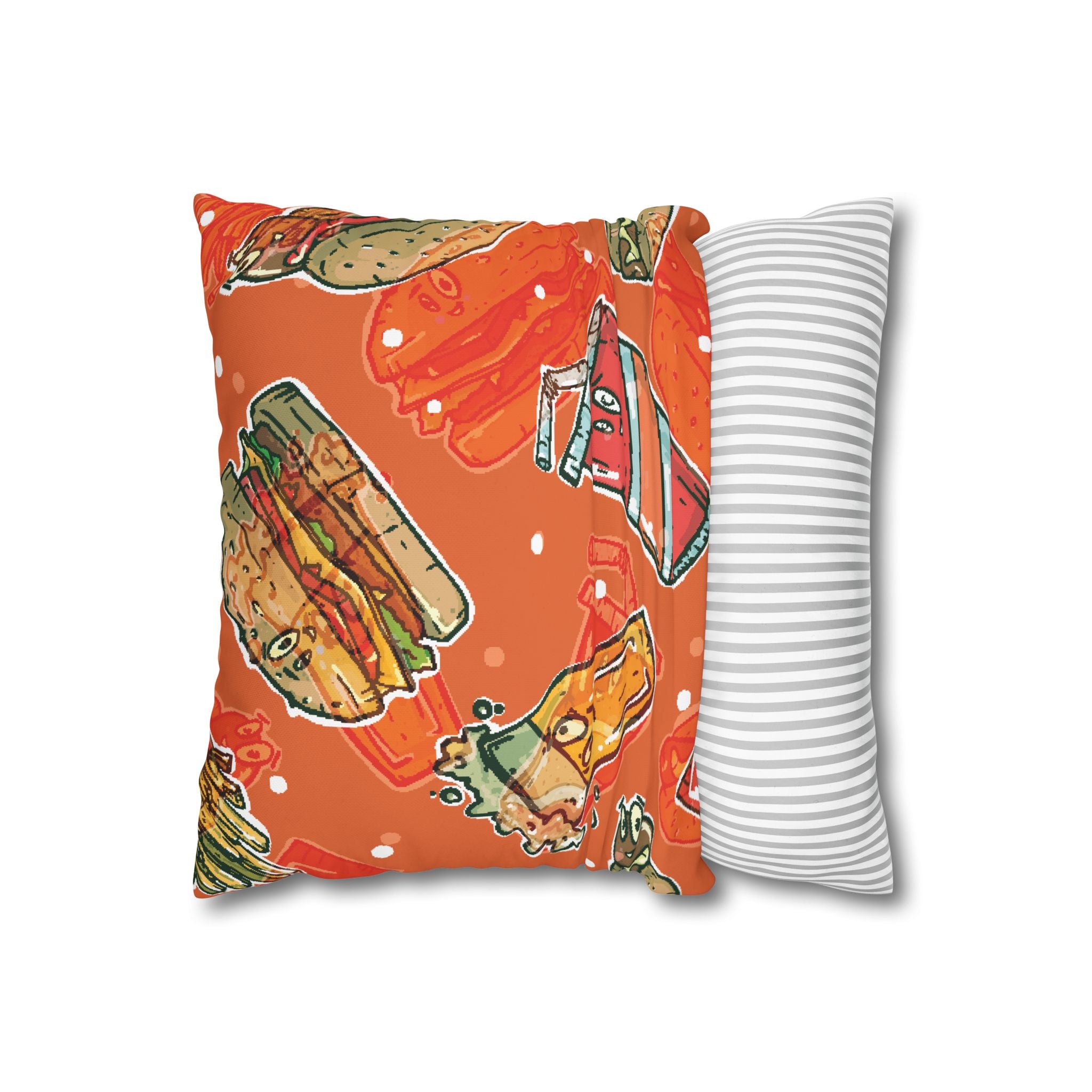 Happy Food Fast Food Pillowcase