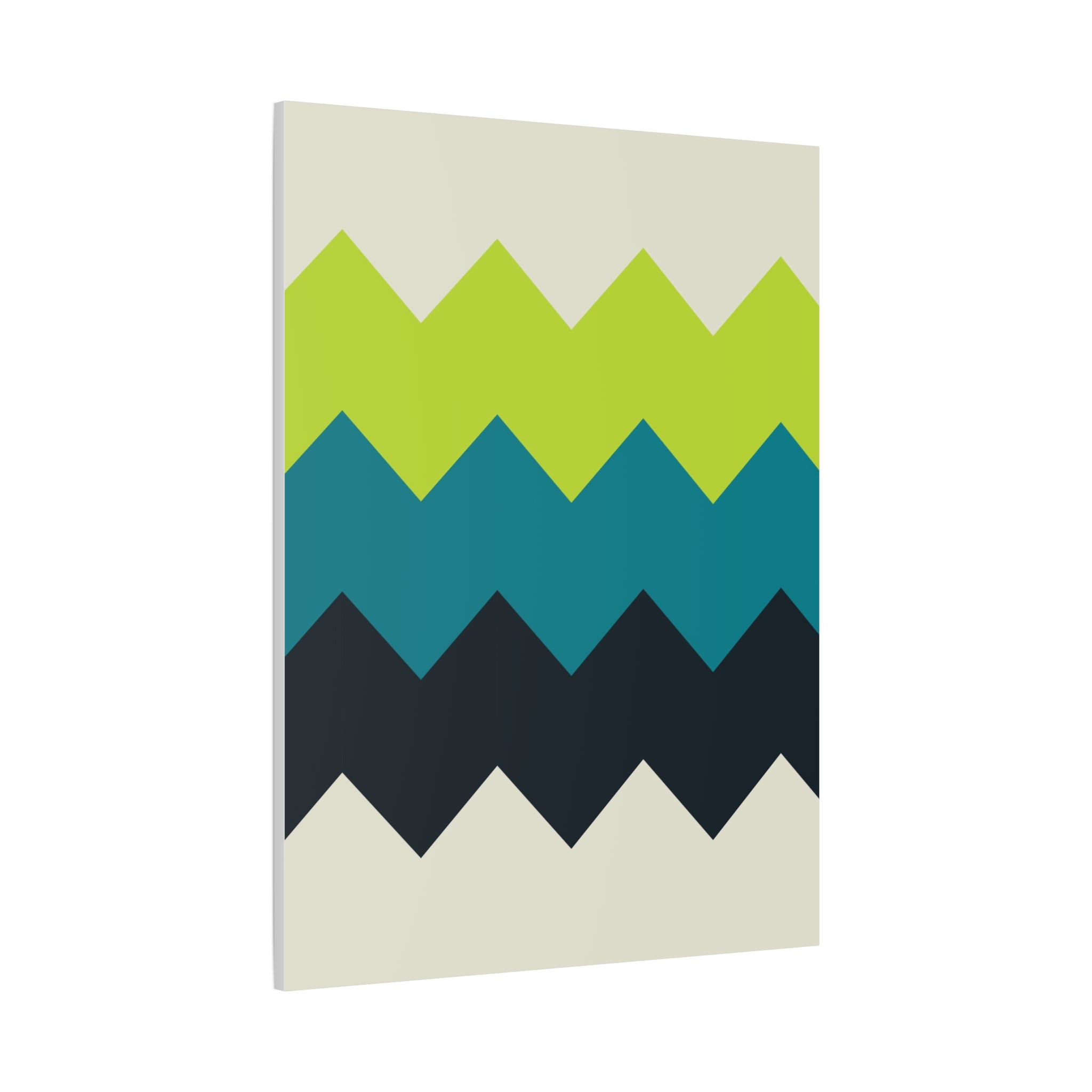 Abstract Geo Zigzag Canvas Art Print