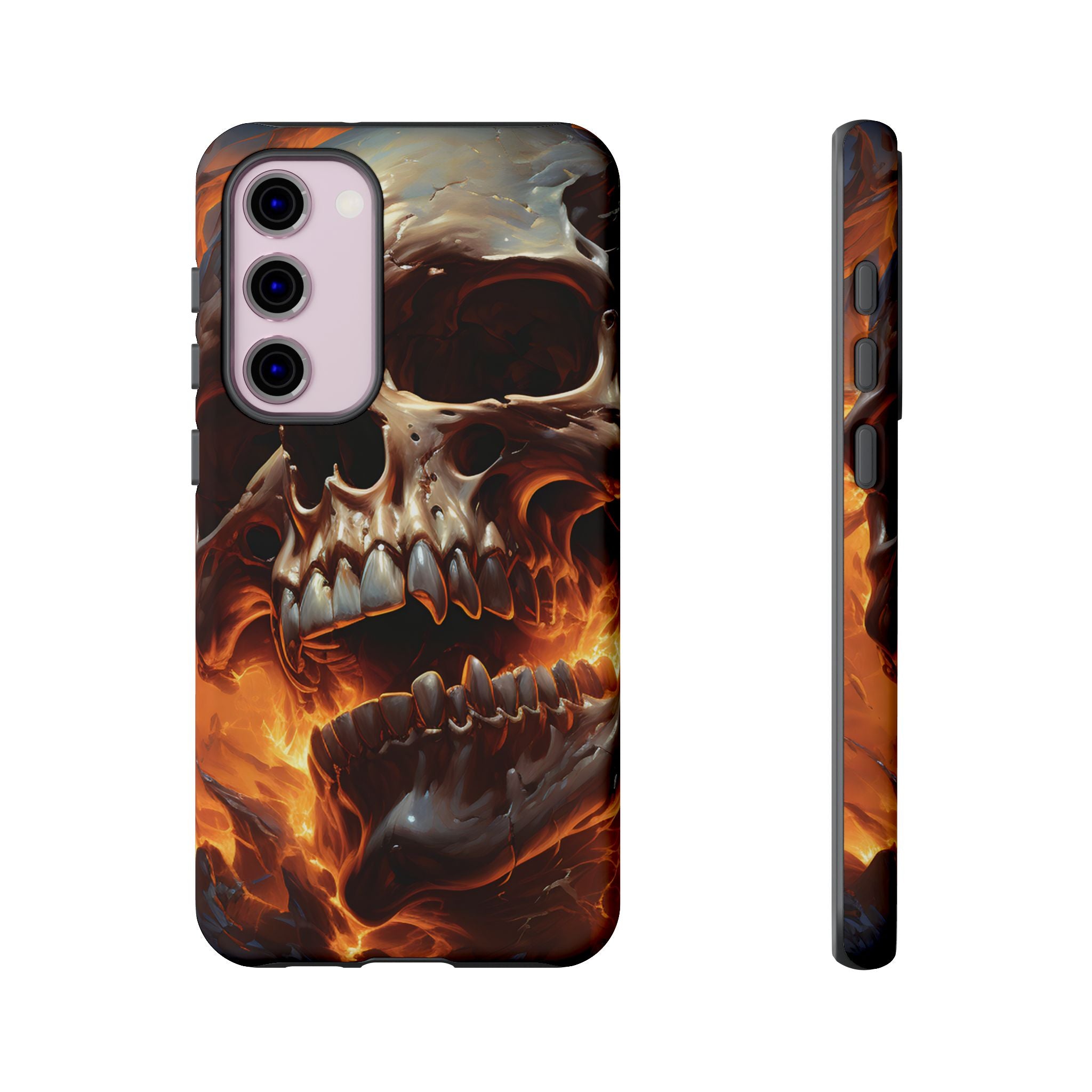 Fiery Skull Samsung Phone Case