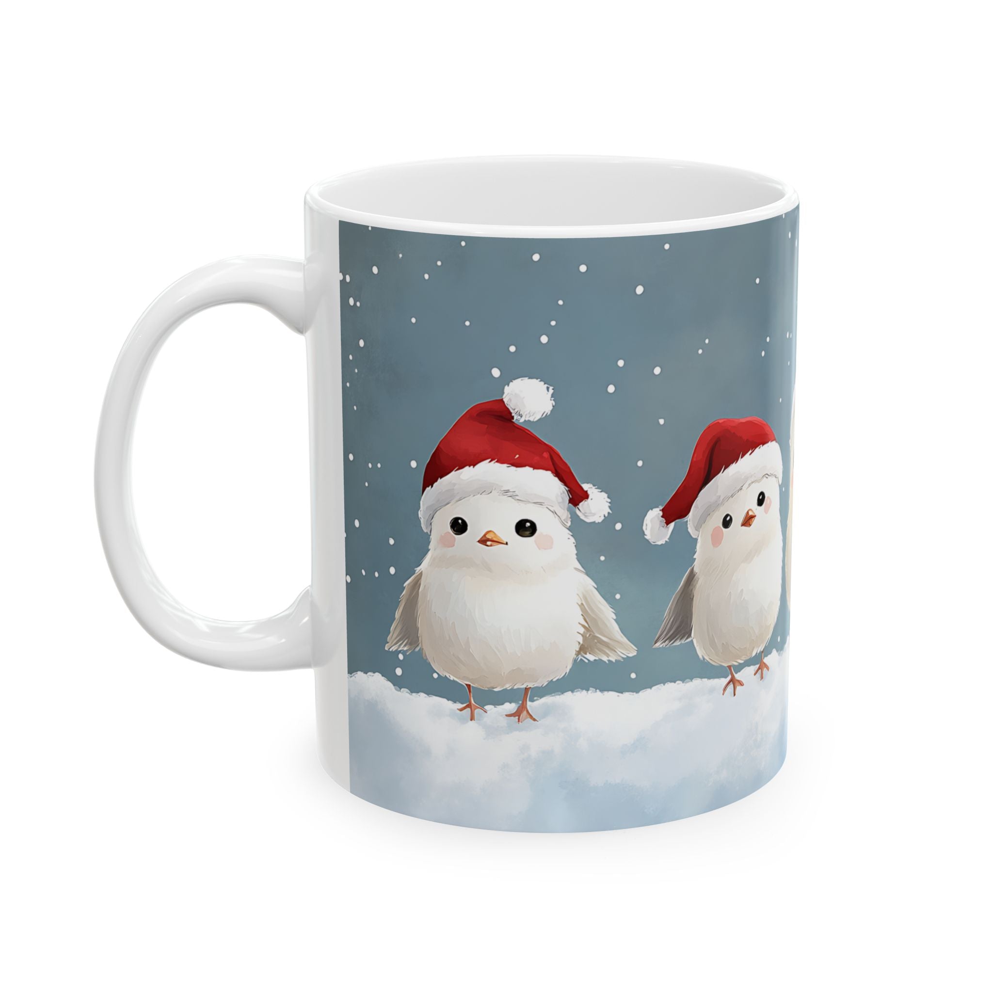 Snowy Birds Christmas Mug