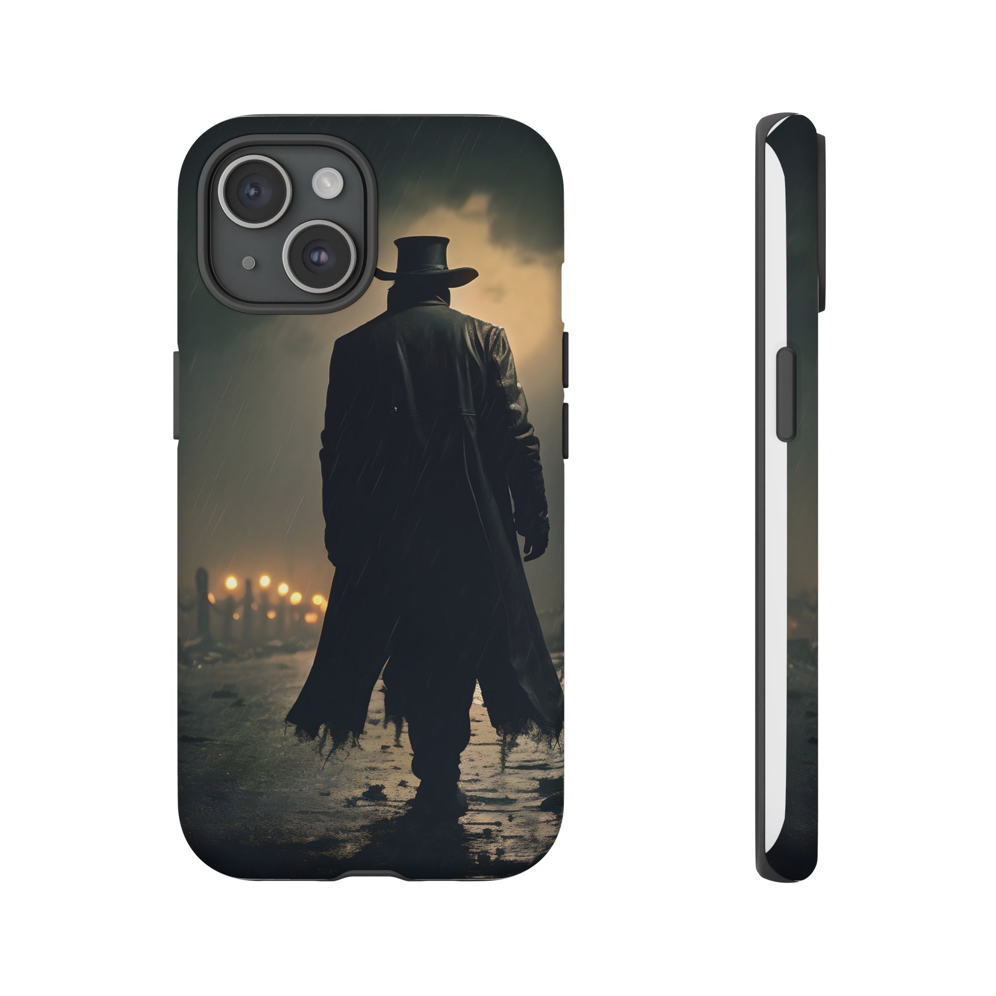 Mysterious Night Walk Hexagon Stone iPhone Case