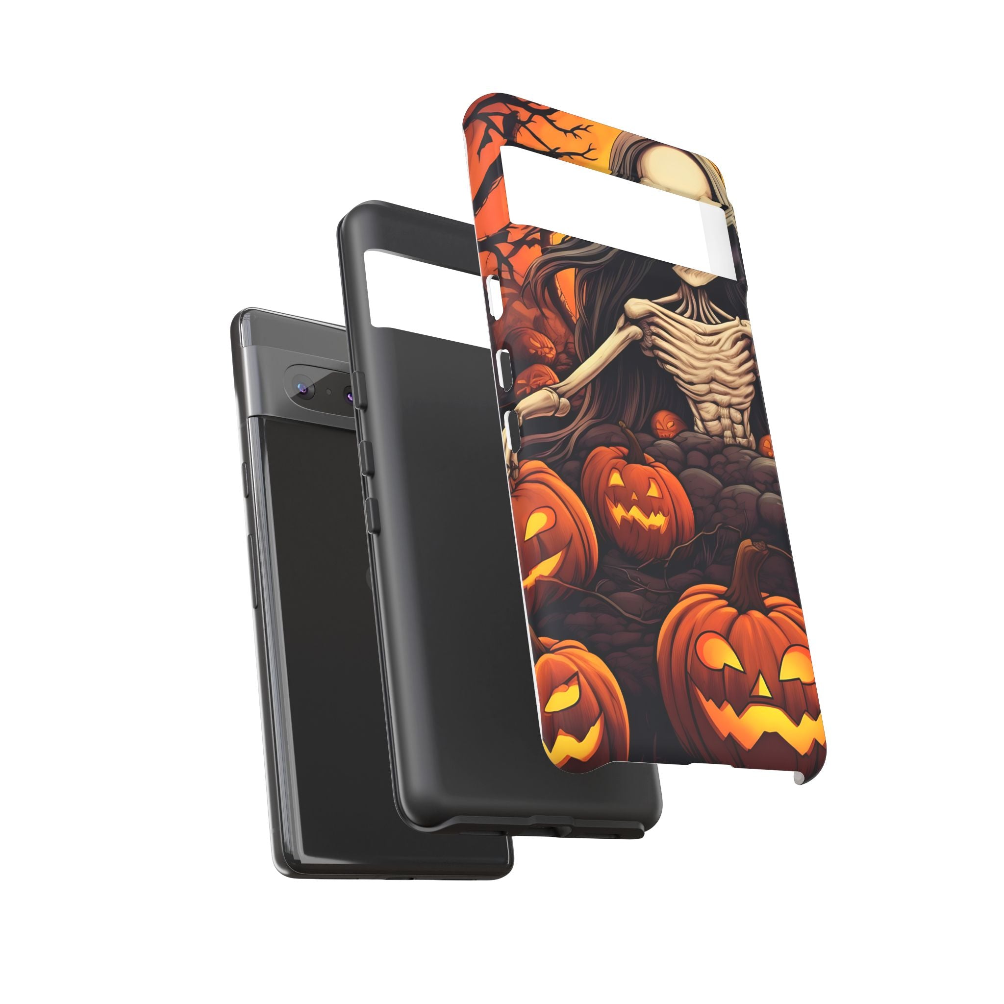 Spooky Skeleton Halloween Google Pixel Case (All Models)