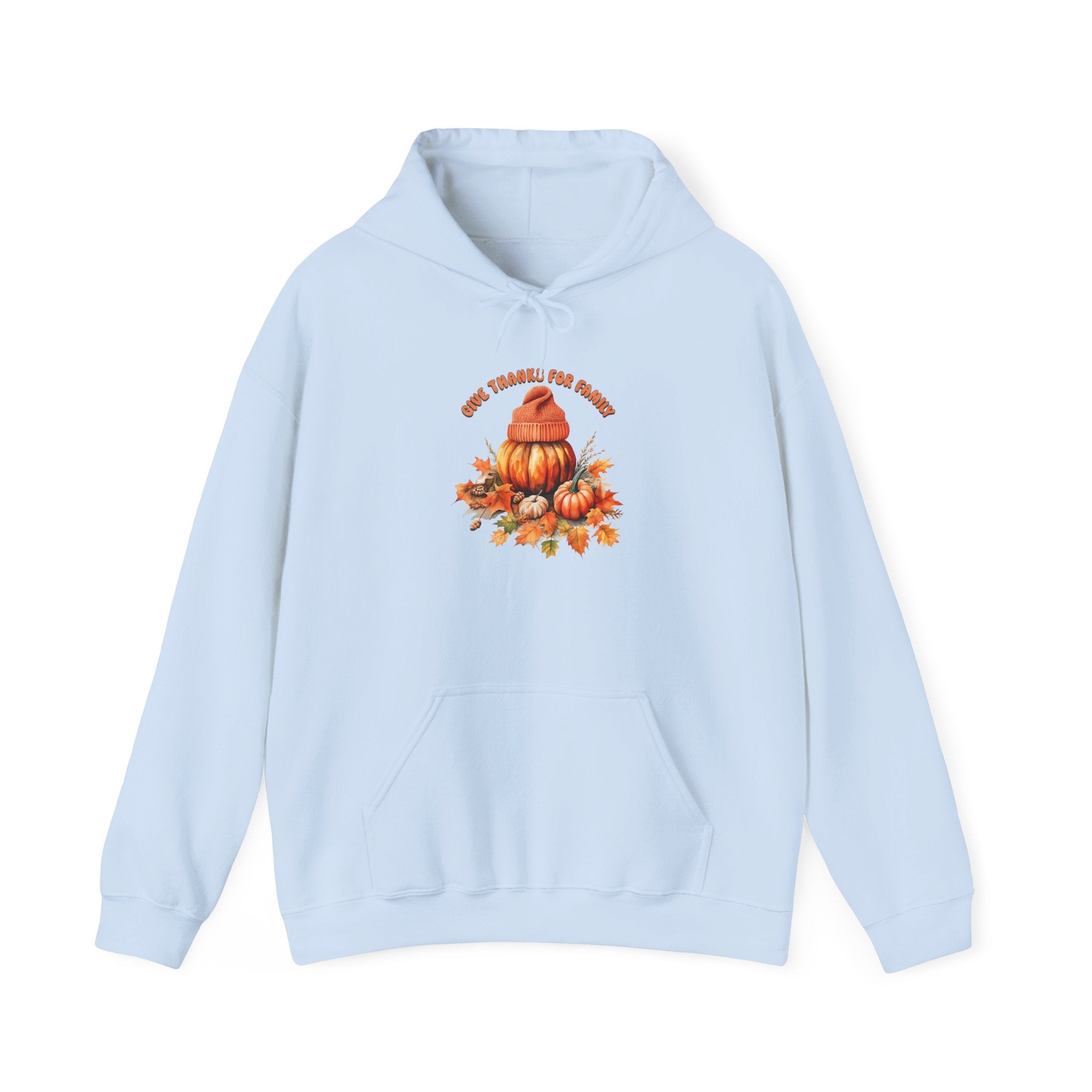 Cozy Give Thanks Family Thanksgiving Hoodie