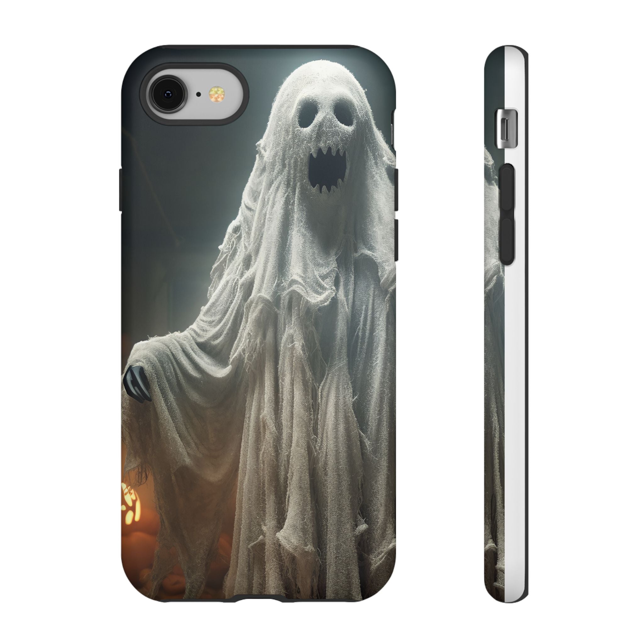 Spooky Ghost Hexagon Stone iPhone Case