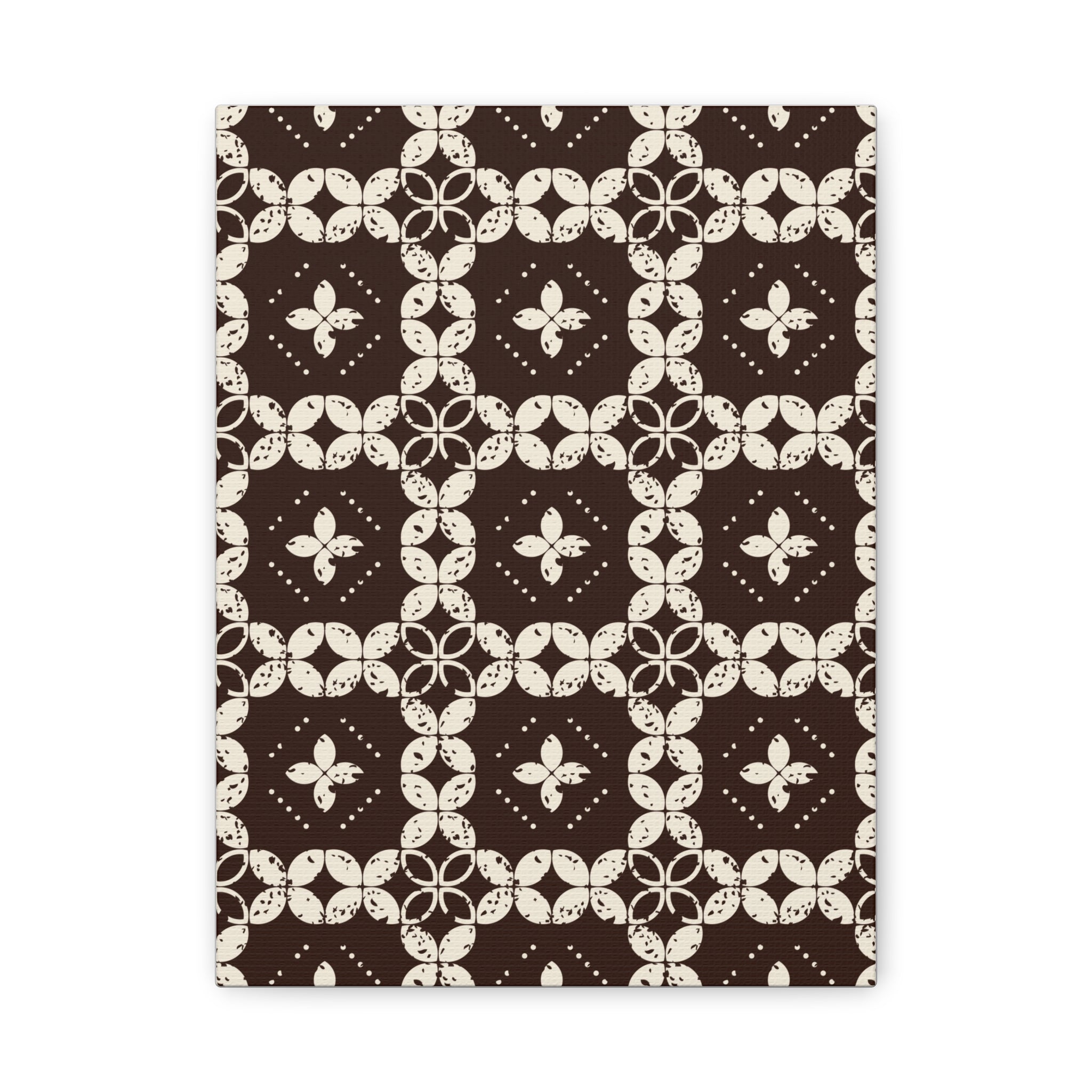 Rustic Floral Geometric Canvas Art