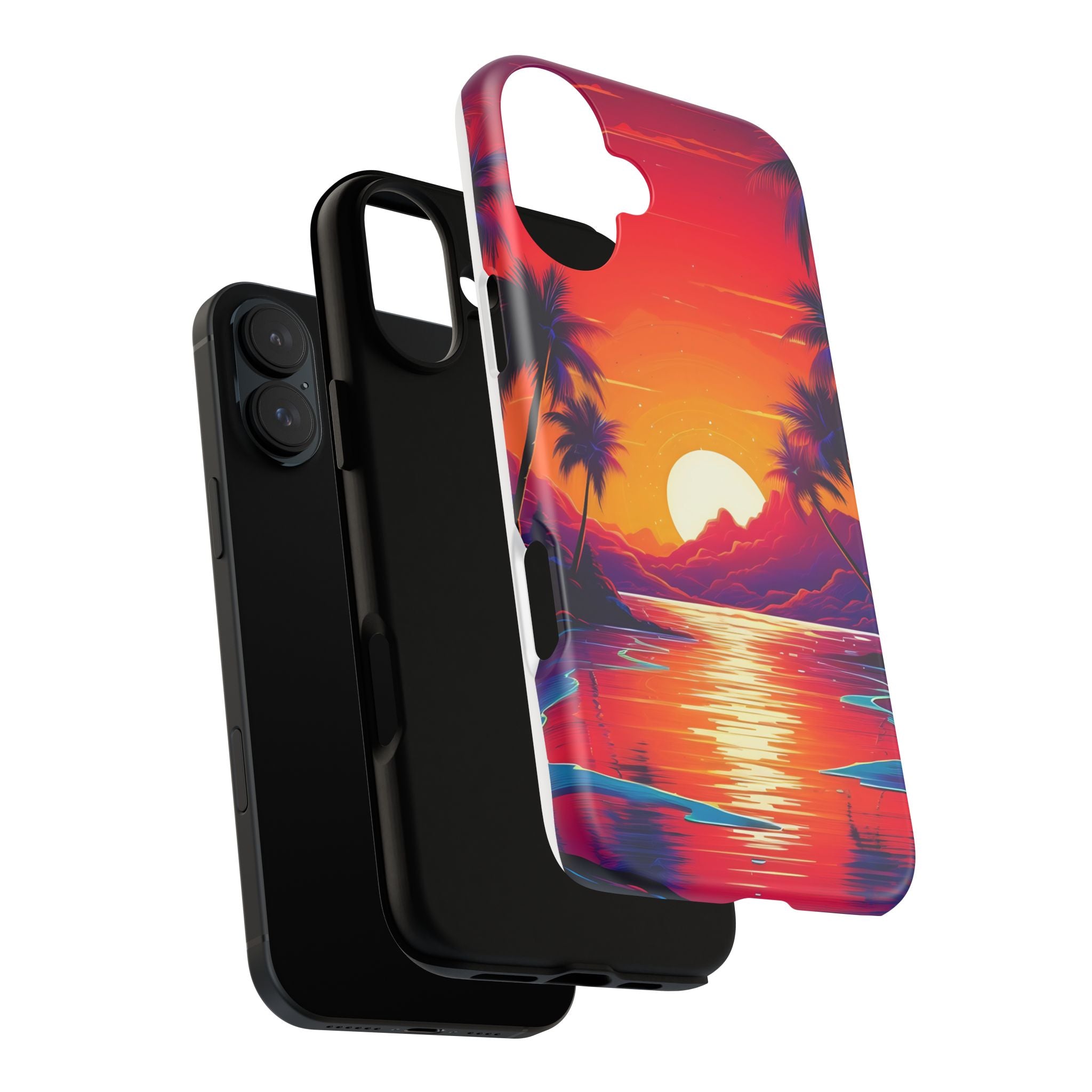 Sunset Beach Hexagon iPhone Case